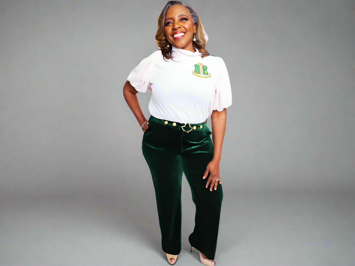 The Velvet Ivy Buckle Pants and Blazer