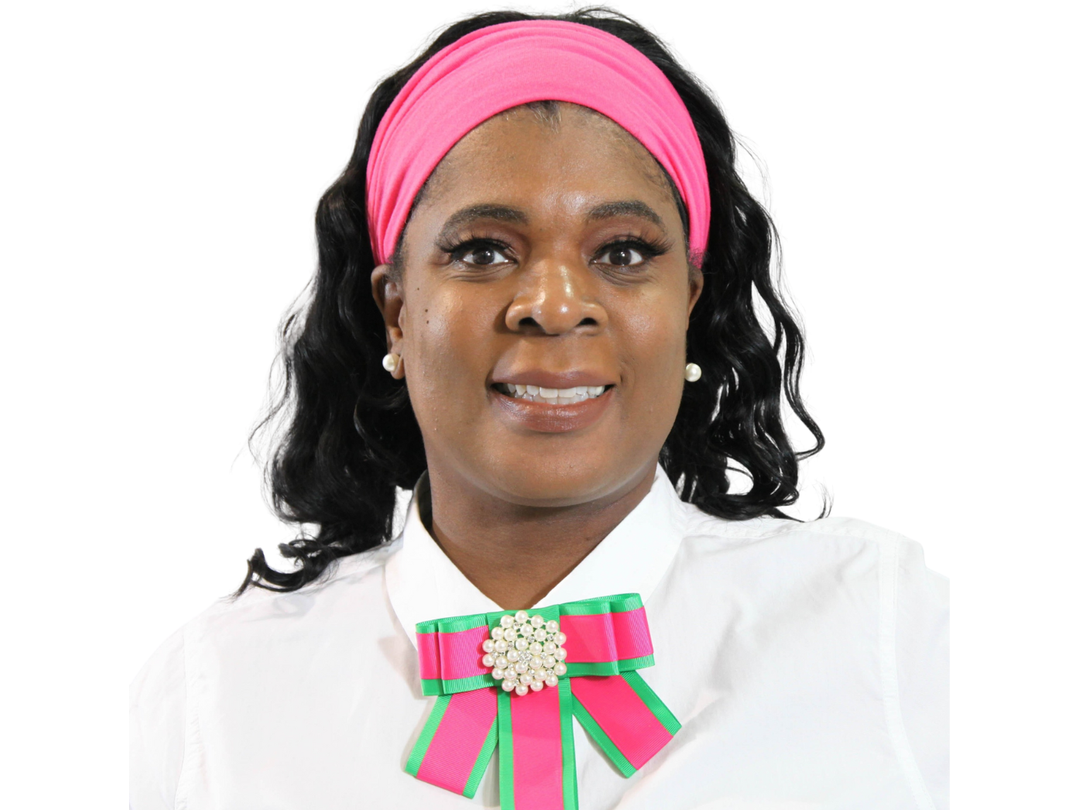 Pink and 2025 green brooch