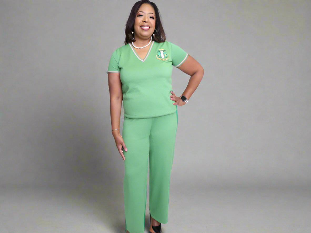 2pc Knit Pant Suit