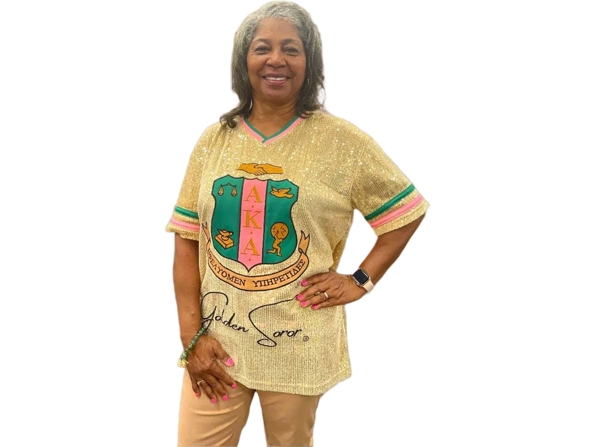 Golden Soror Signature Sequin Jersey