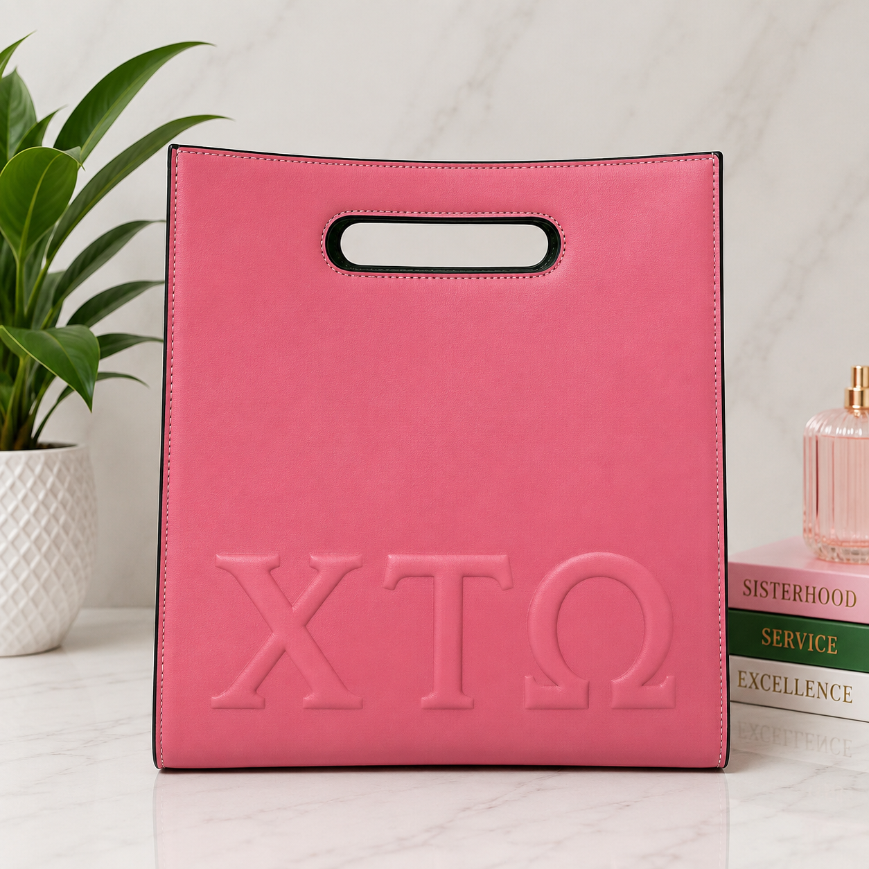 Chi Tau Omega Embossed Tote