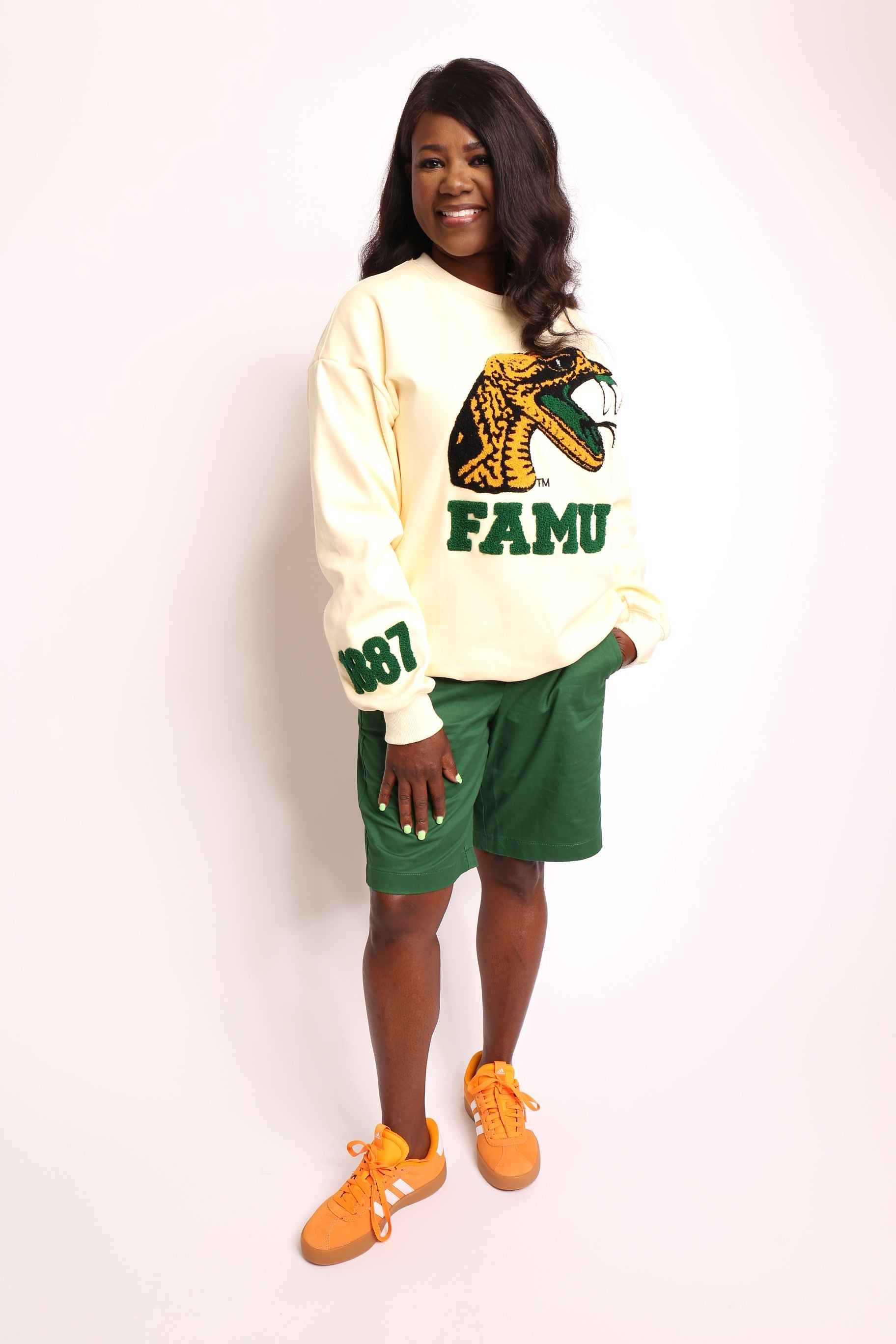 The Cream FAMU Sweatshirt 1887 Rattler