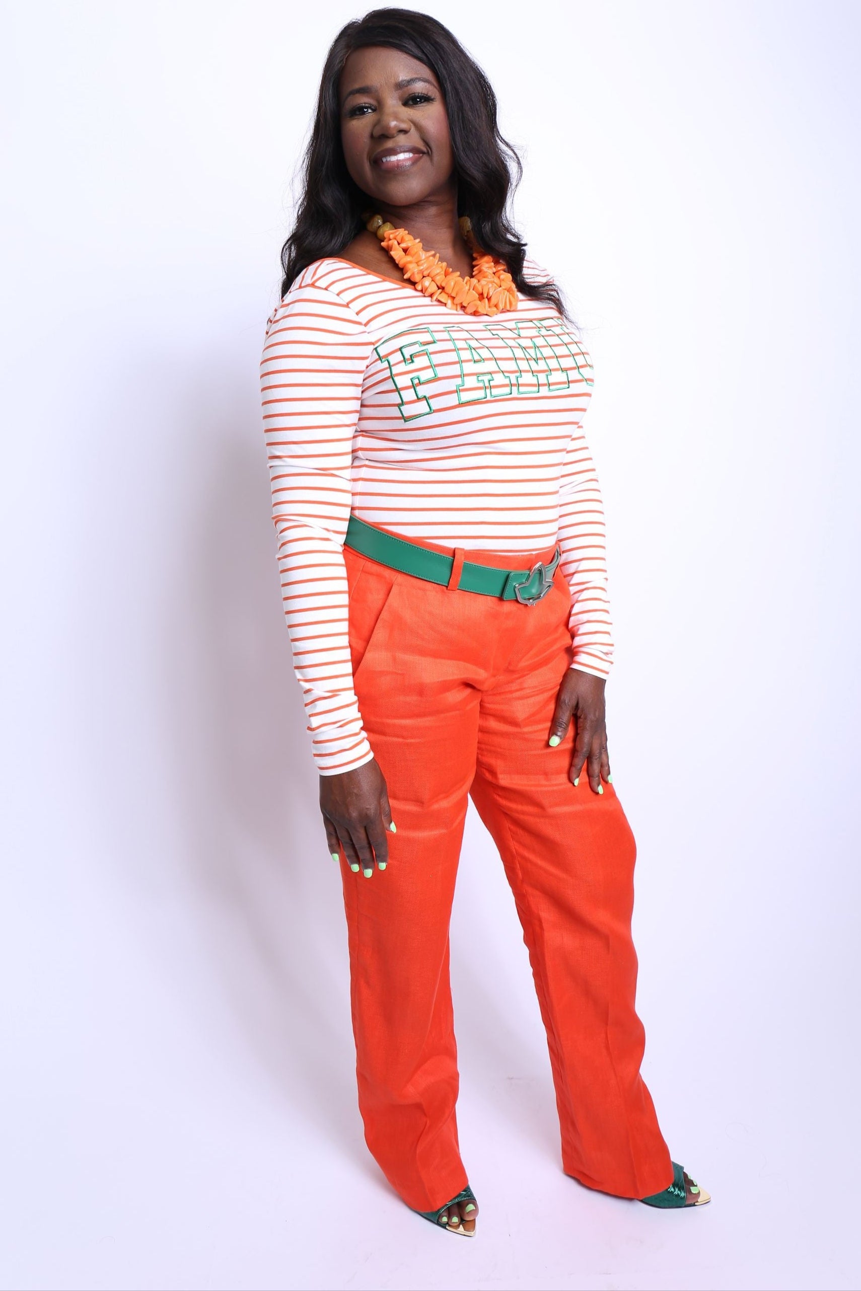 FAMU Stripped Bodysuit