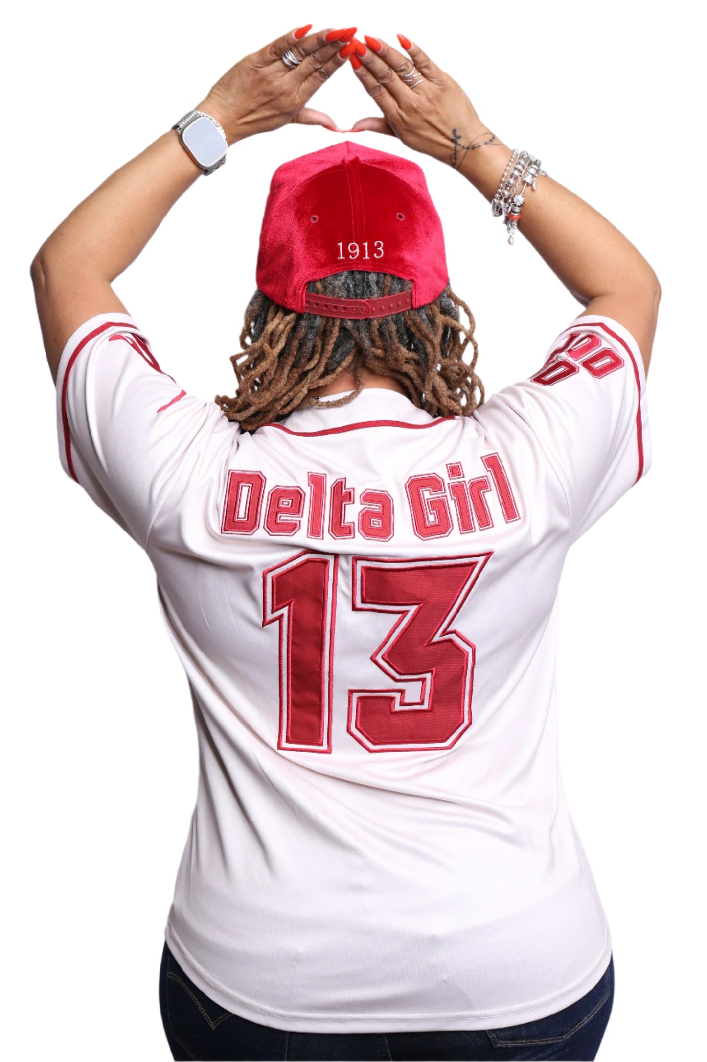 Crimson & Cream Baseball Jersey – Delta Sigma Theta Edition