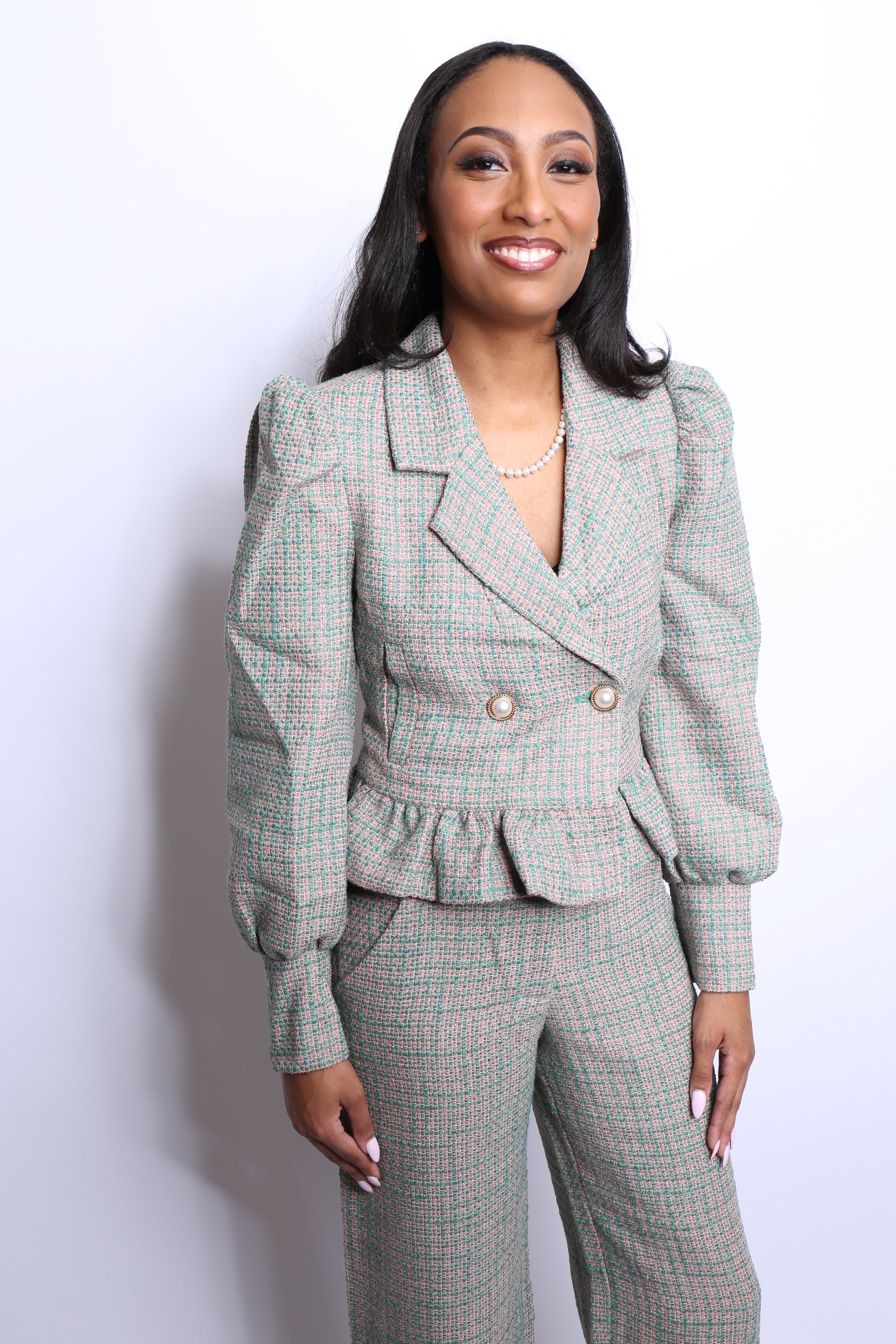 The Signature Tweed Peplum Suit
