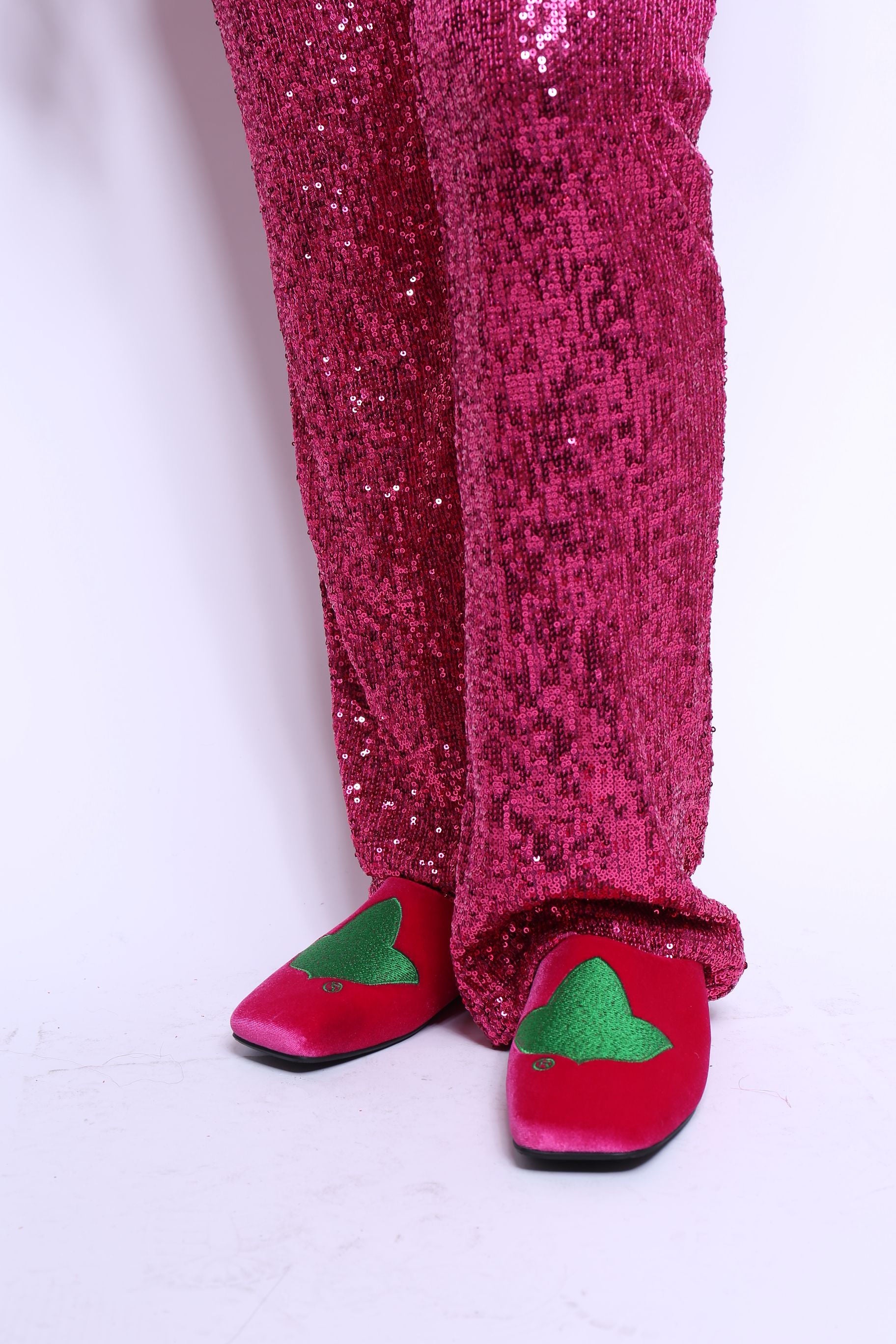 The Velvet Hot Pink Ivy Shoe