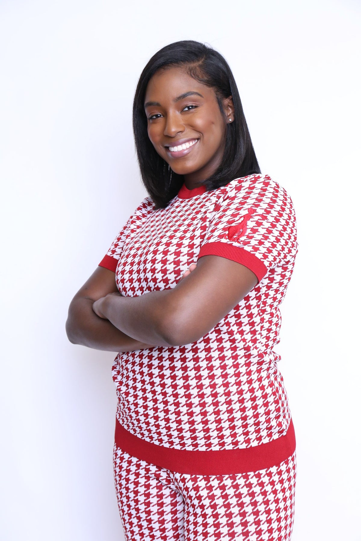 The Red and White Fortitude Houndstooth
