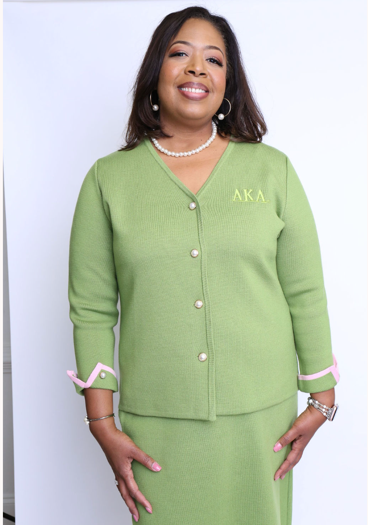 Black or Green Knit Suit Set