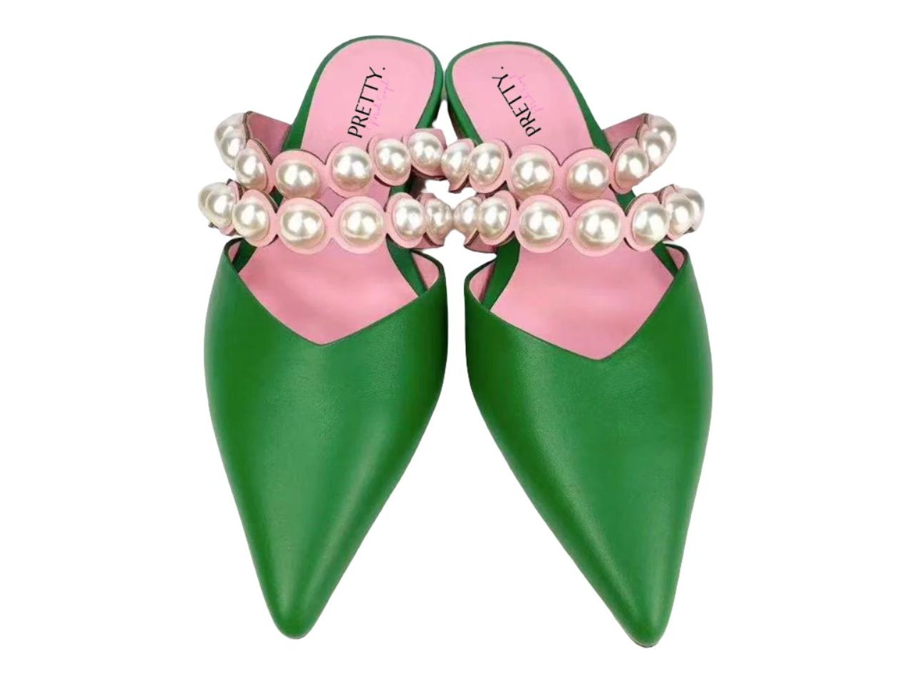 Pearl Luxe Pointed-Toe Mule