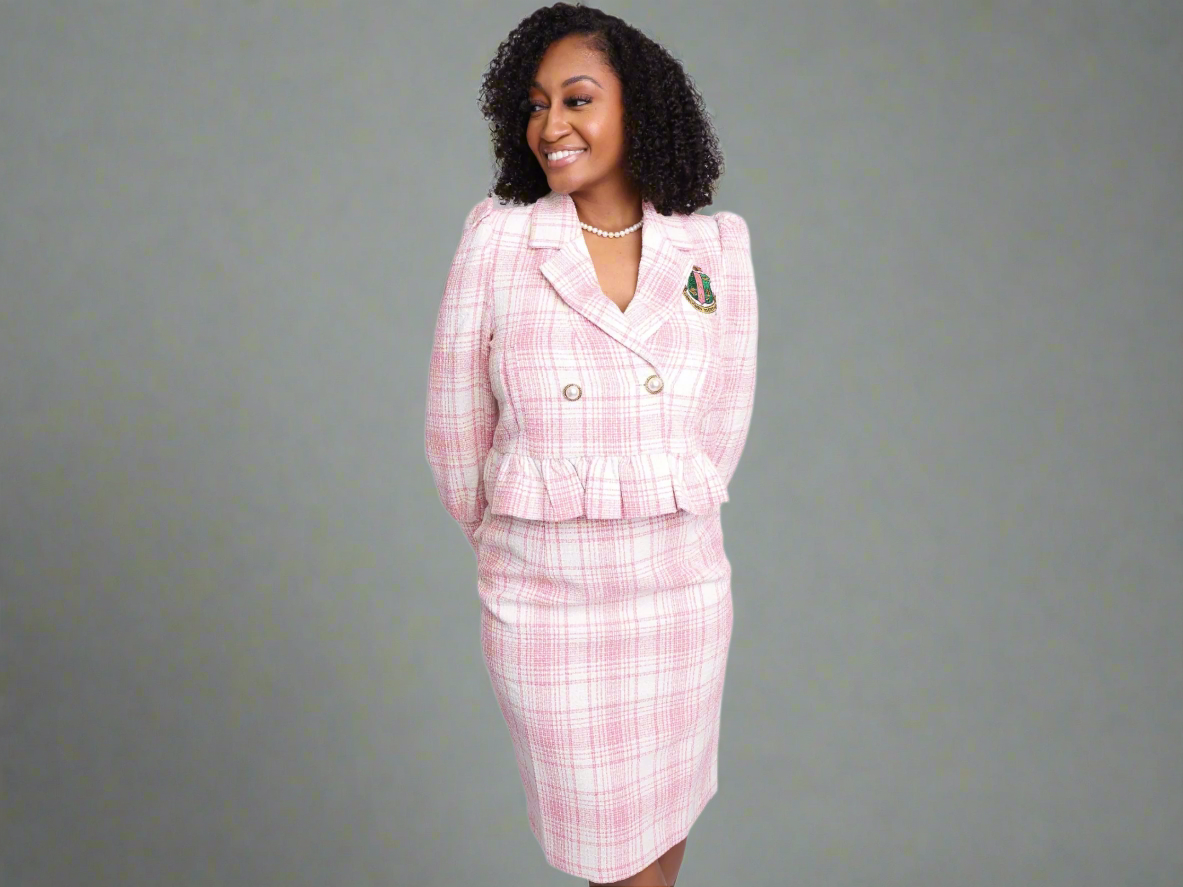The Pink Peplum Tweed