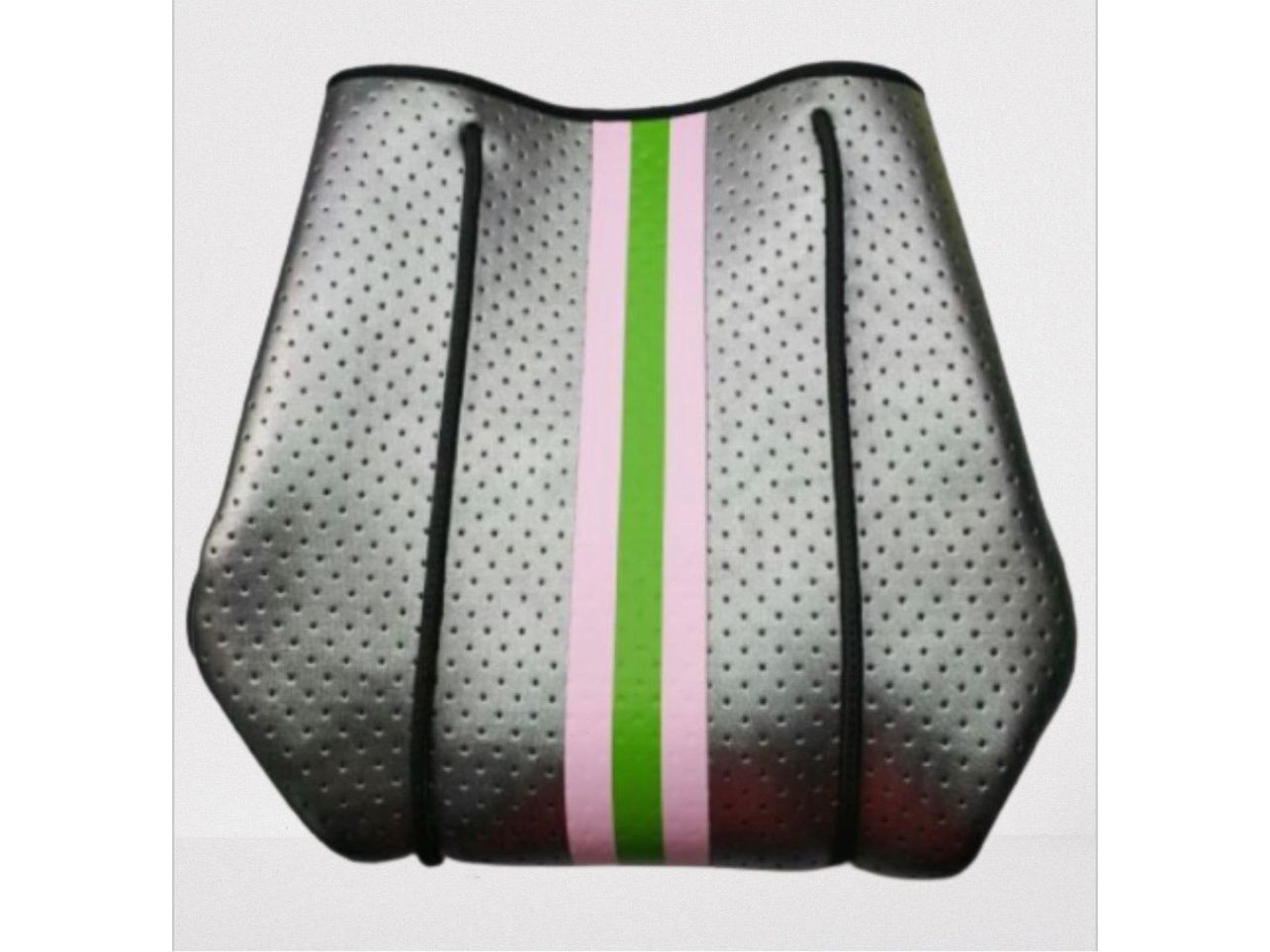 Neoprene Camo Tote Pink and Green Stripe