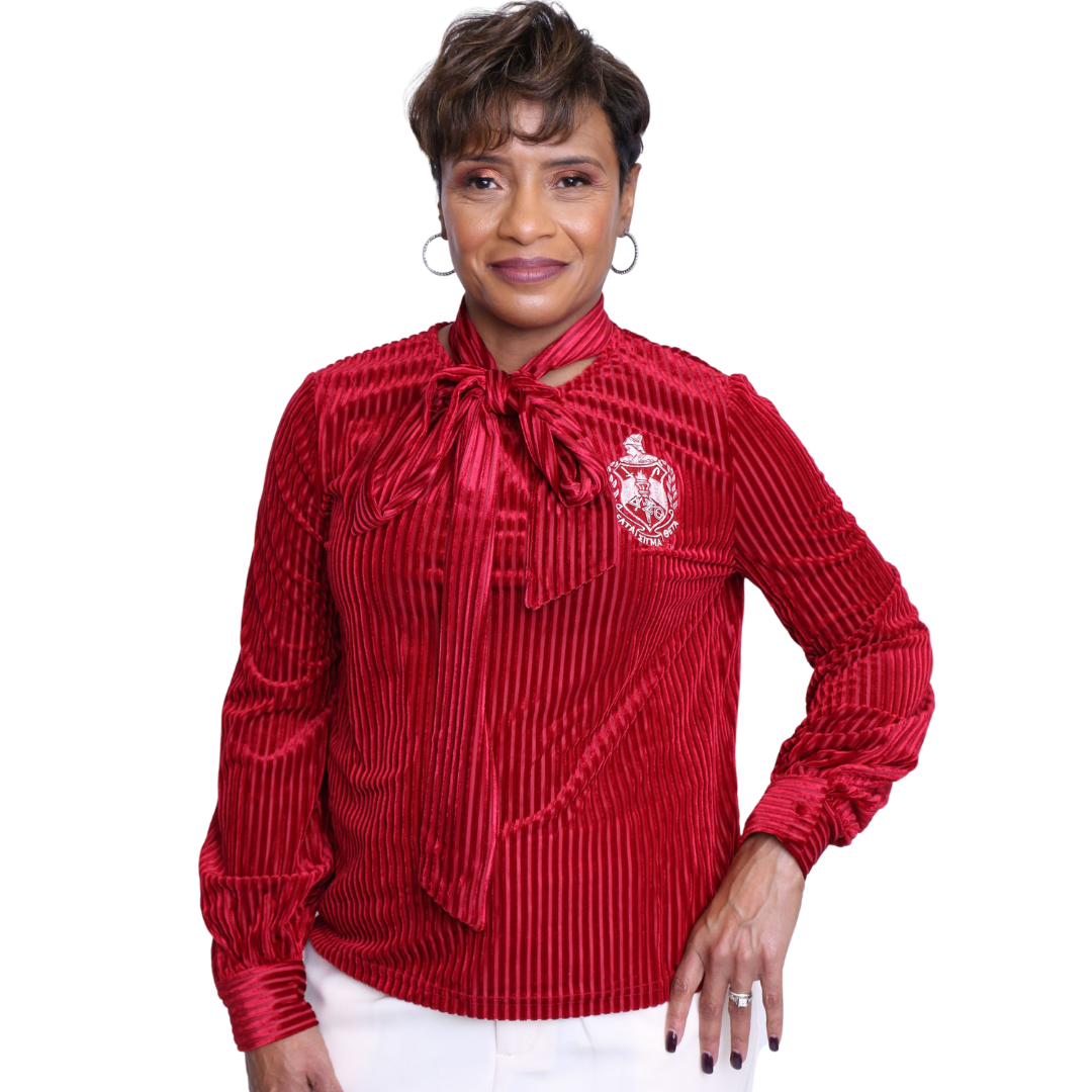 Crimson Blouse with DST Shield