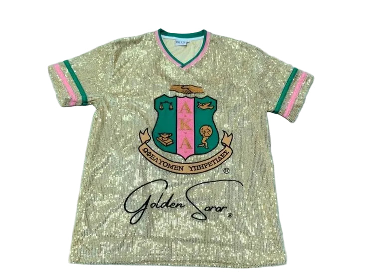 Golden Soror Signature Sequin Jersey