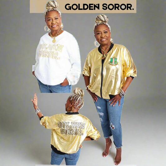 Golden Sweatshirt White