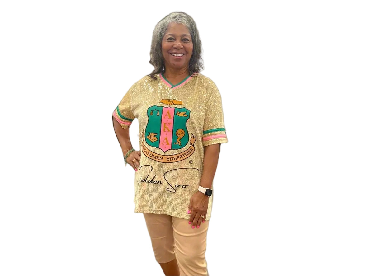 Golden Soror Signature Sequin Jersey