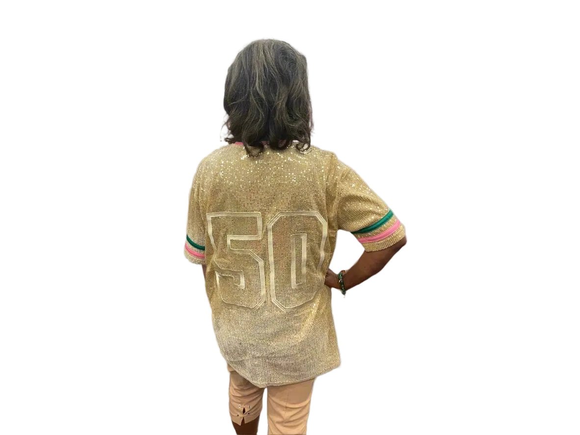 Golden Soror Signature Sequin Jersey