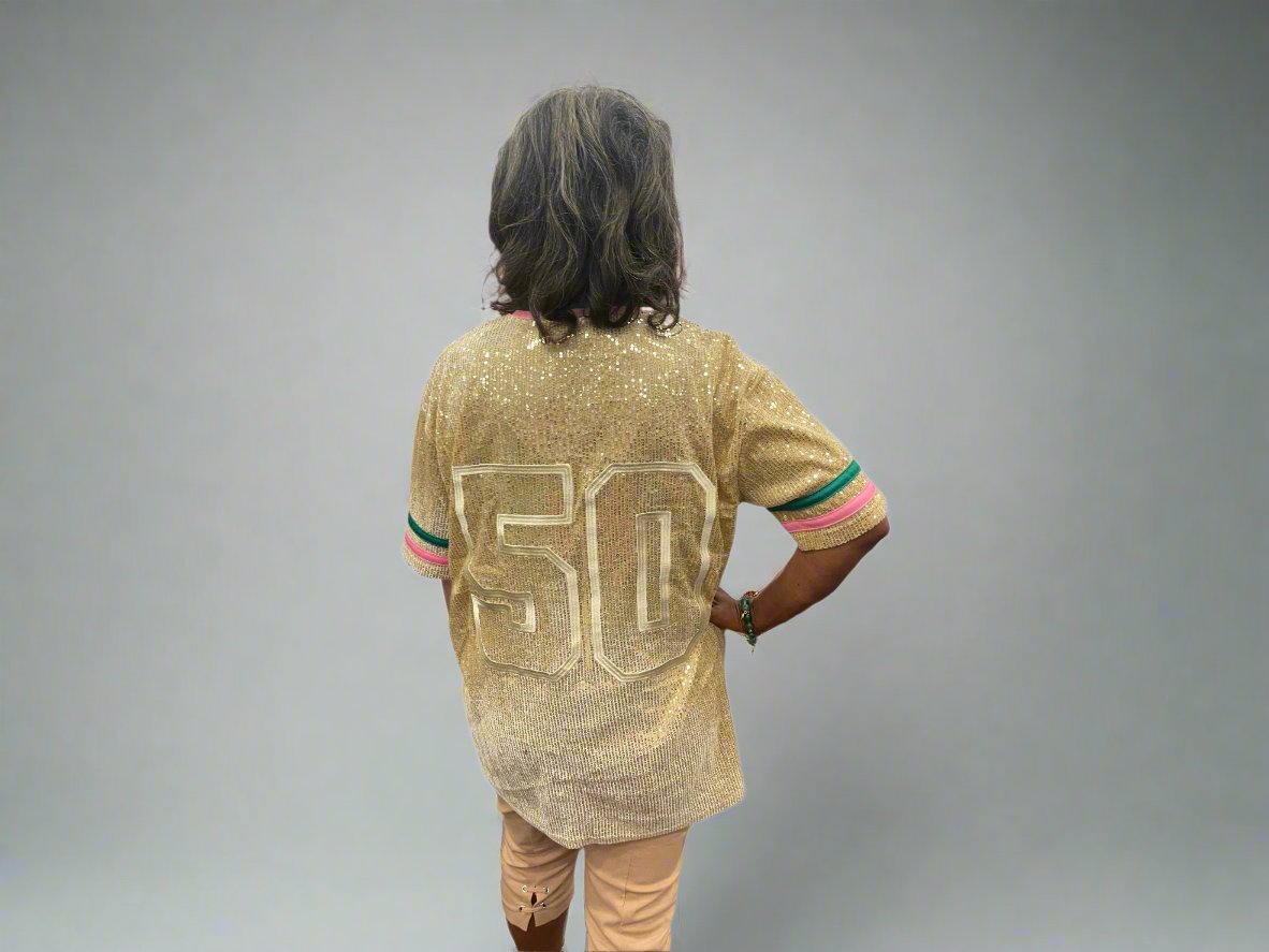 Golden Soror Sequin Jersey