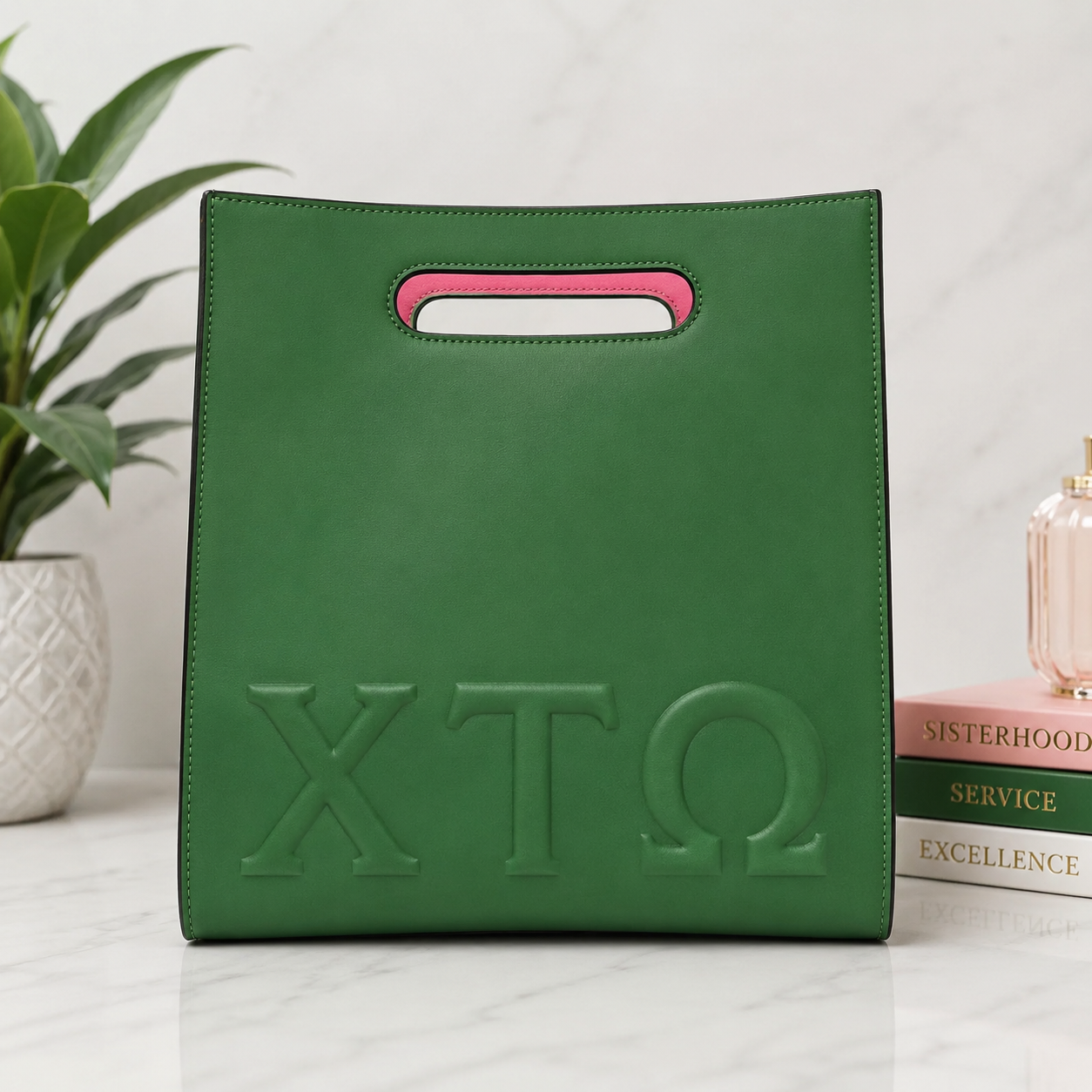Chi Tau Omega Embossed Tote