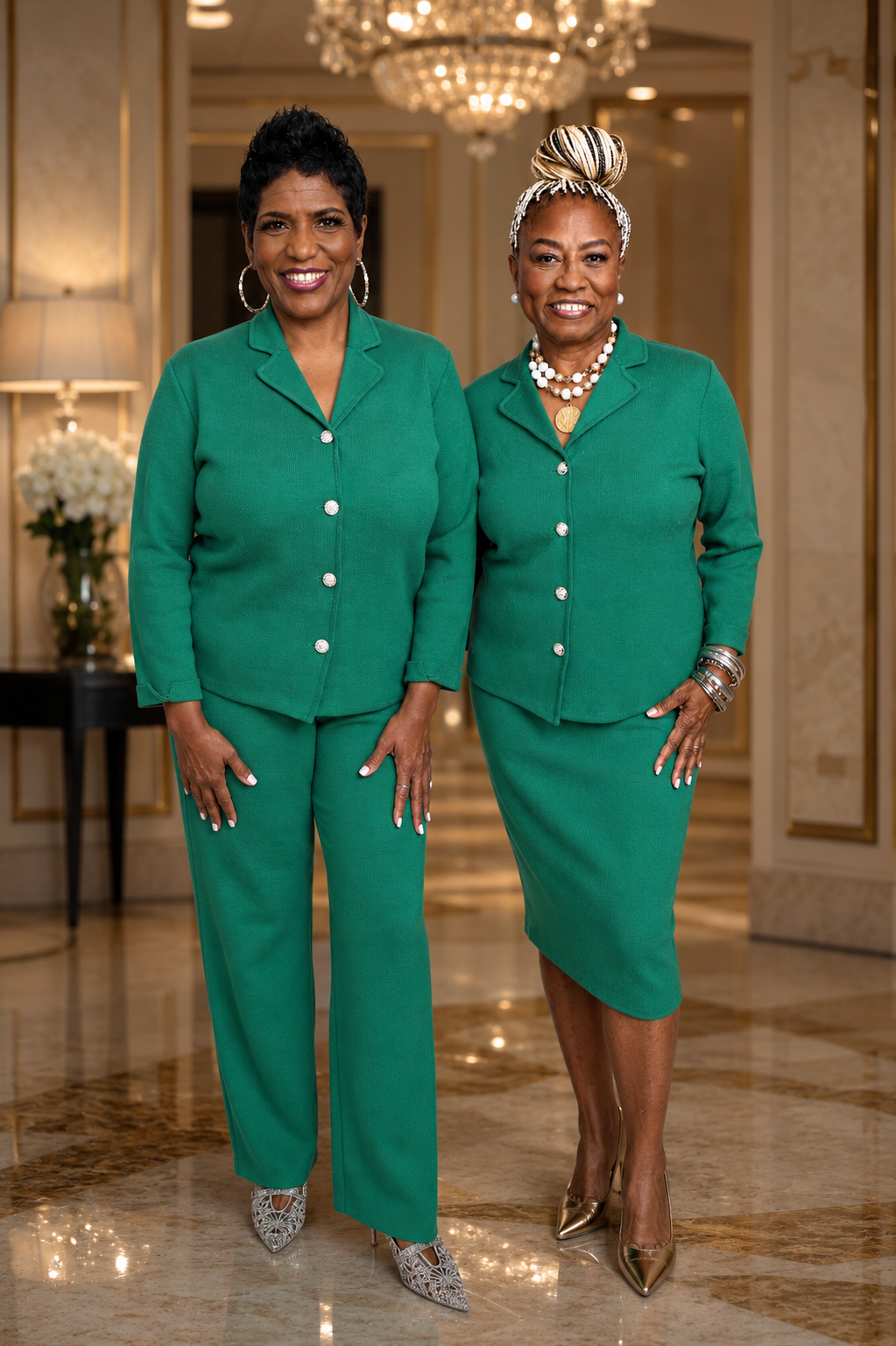 The Executive Green Knit Set