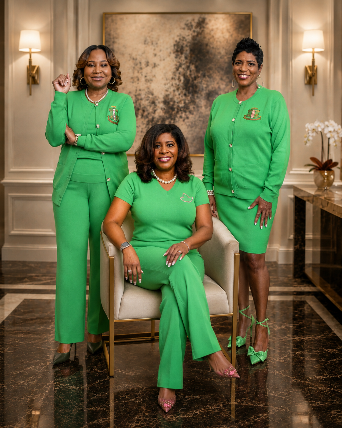 The Luxe Apple Green Knit Collection