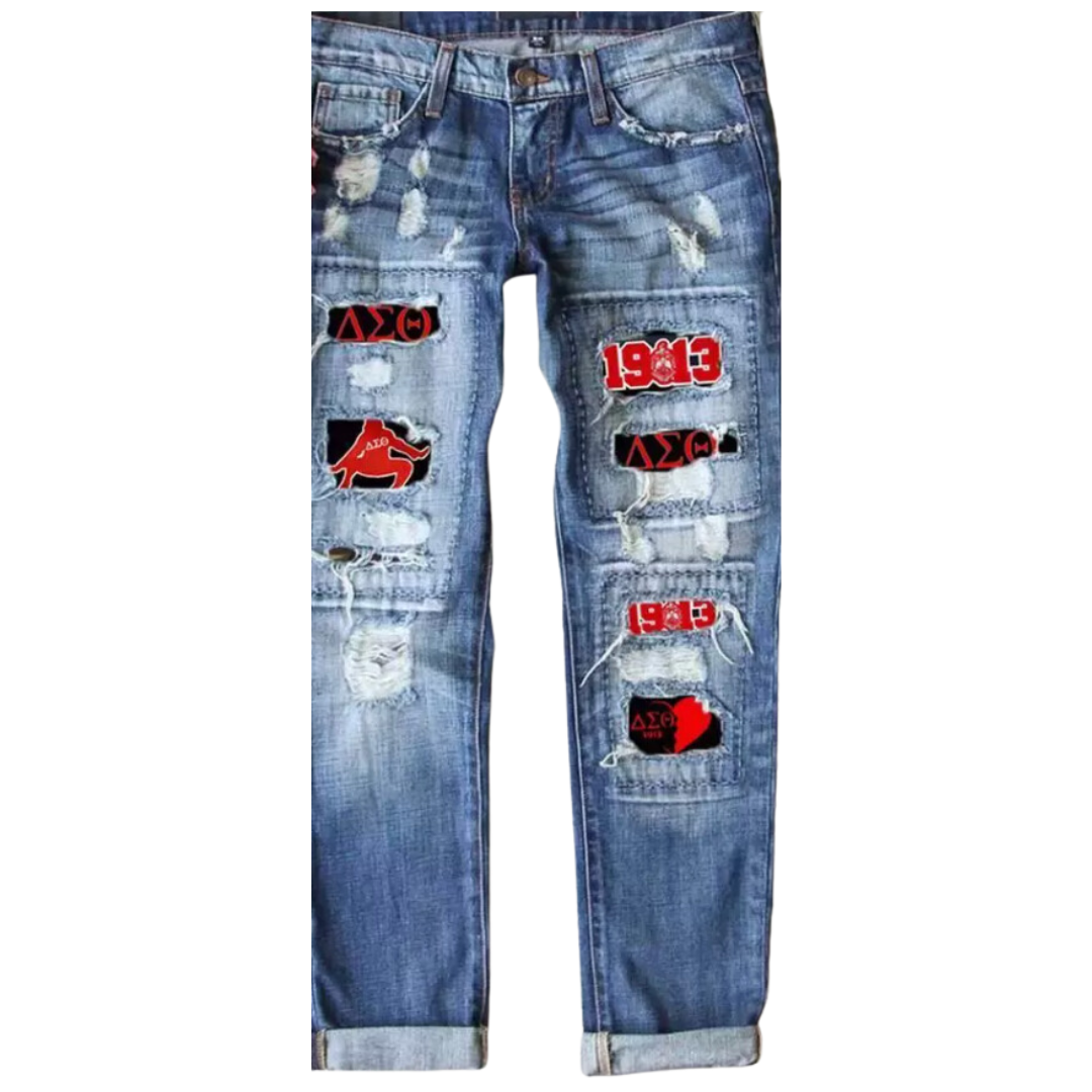 DST Denim Patch Jeans