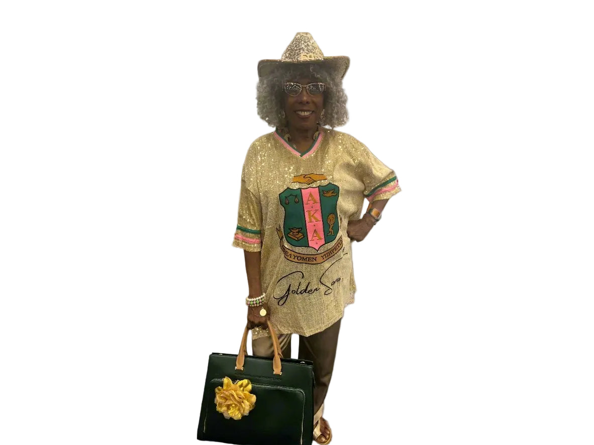 Golden Soror Signature Sequin Jersey
