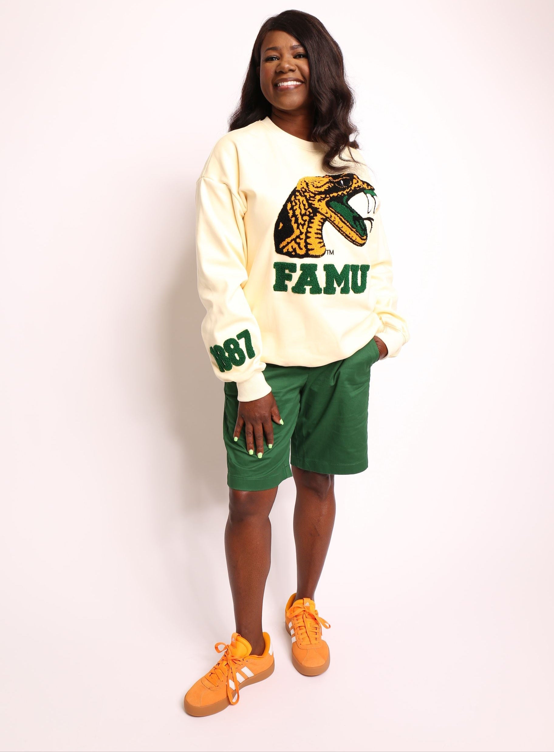 The Cream FAMU Sweatshirt 1887 Rattler