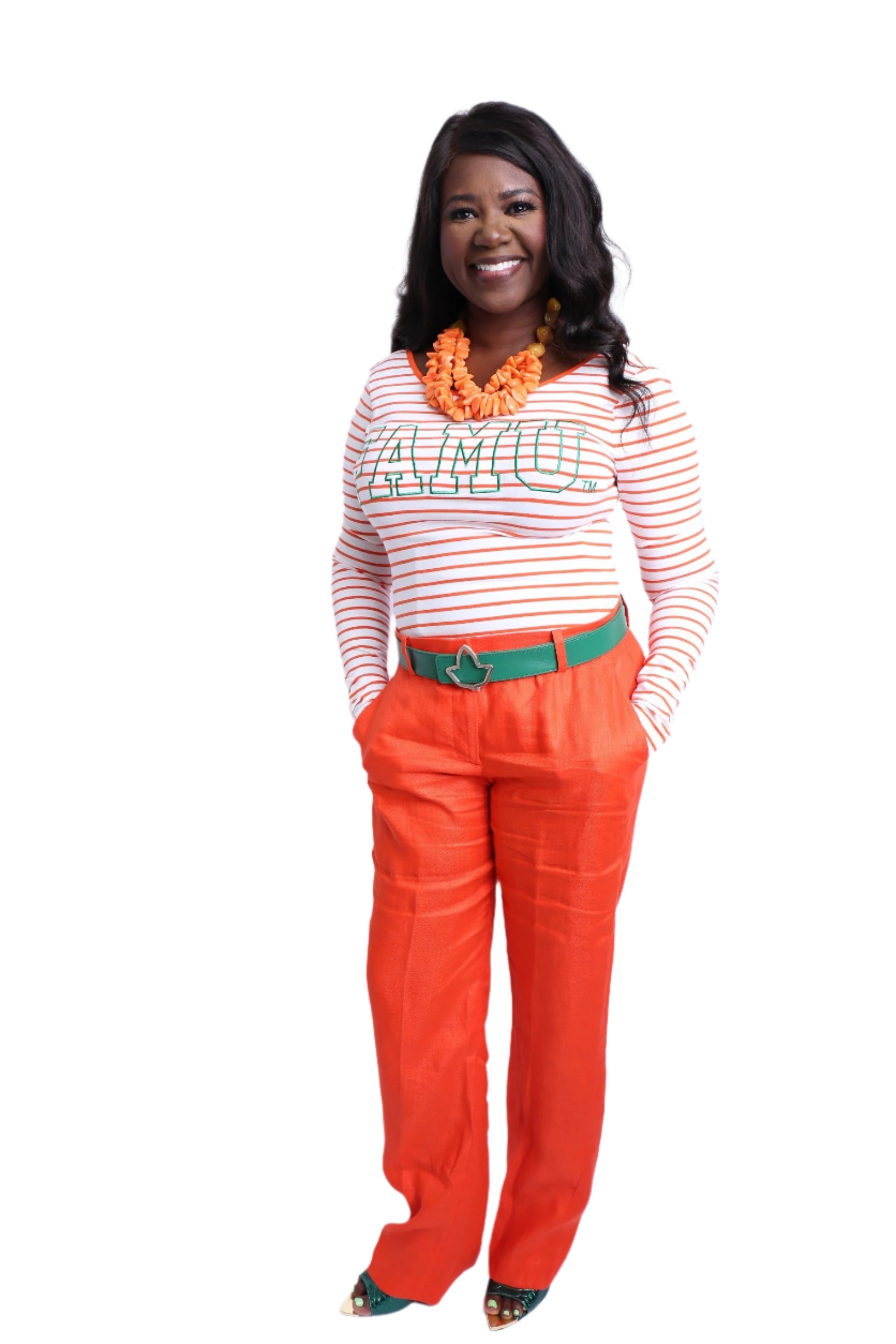 FAMU Stripped Bodysuit