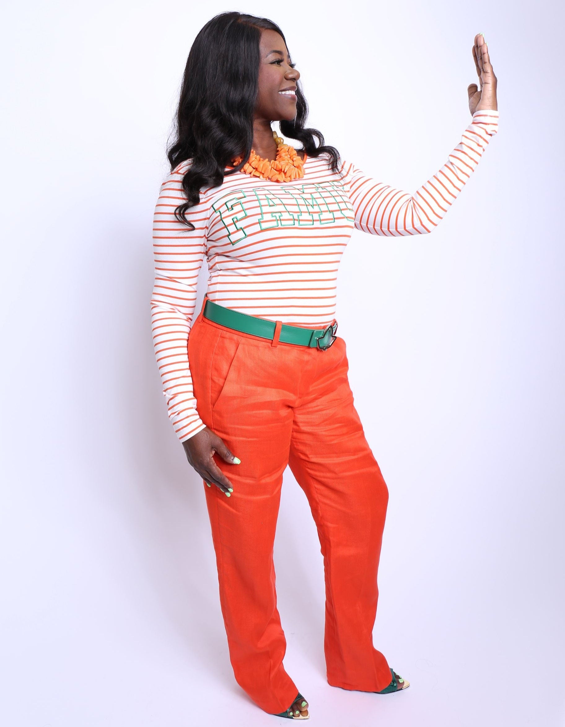 FAMU Stripped Bodysuit