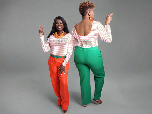 FAMU Stripped leotard