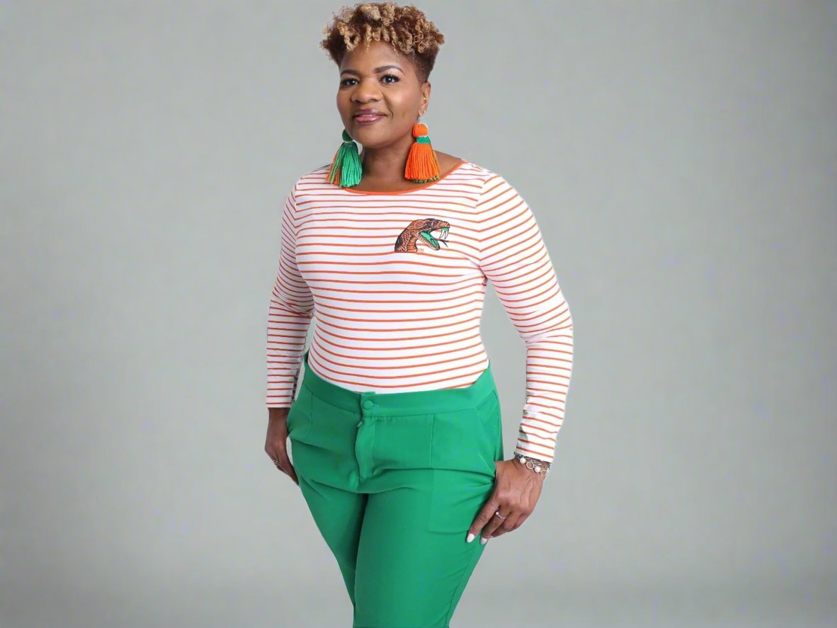 FAMU Stripped leotard