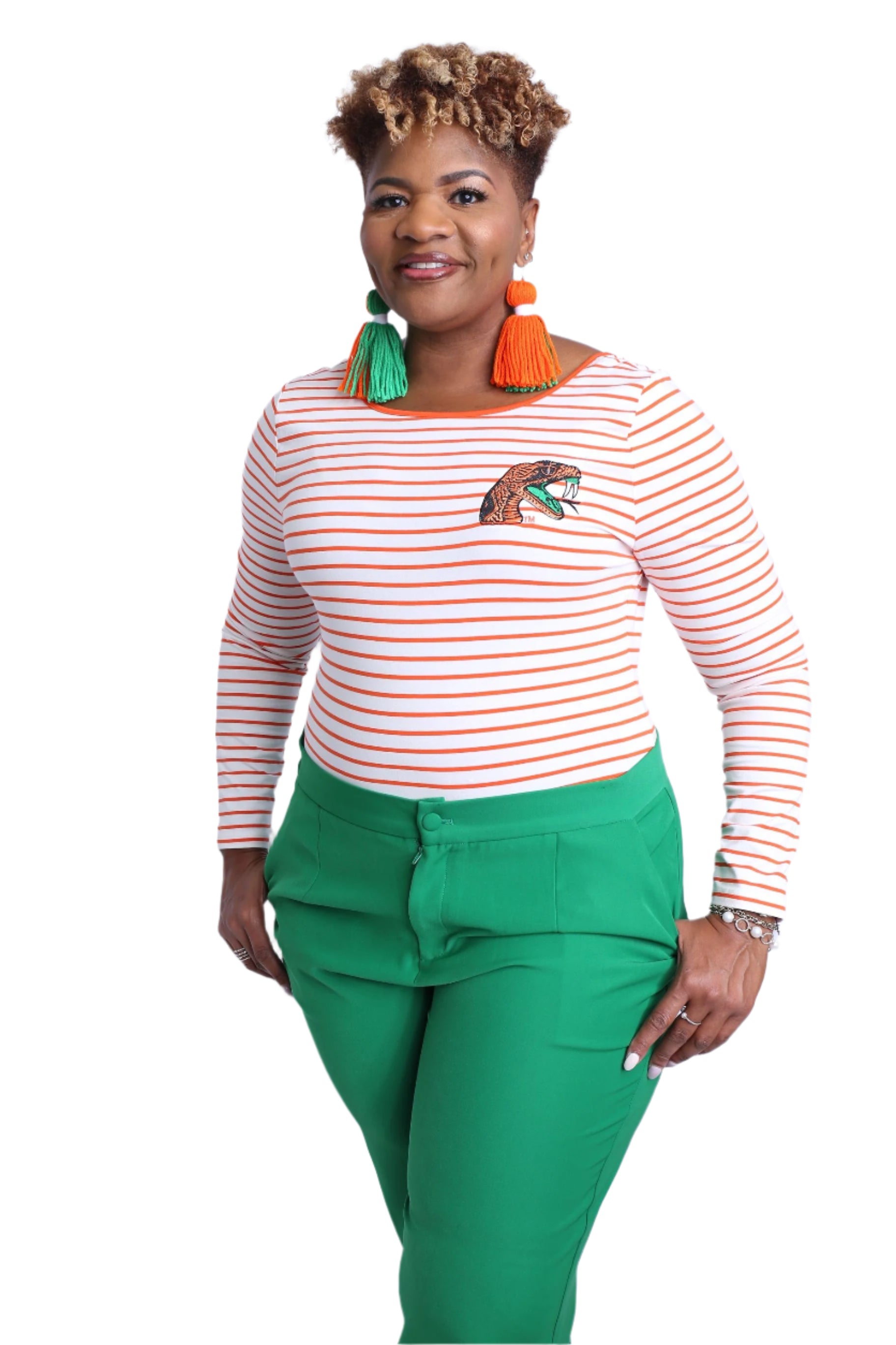 FAMU Stripped Bodysuit