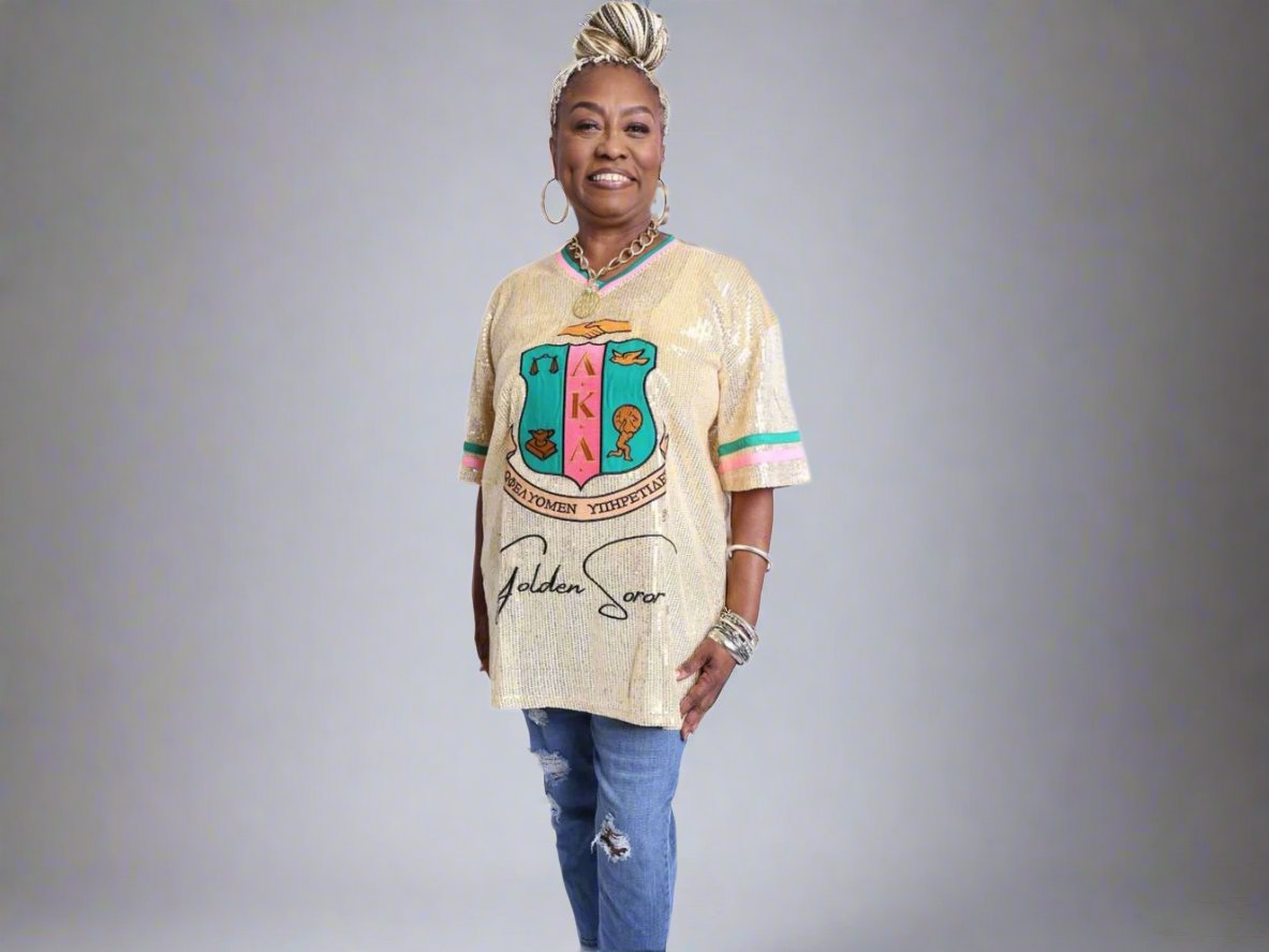 Golden Soror Sequin Jersey