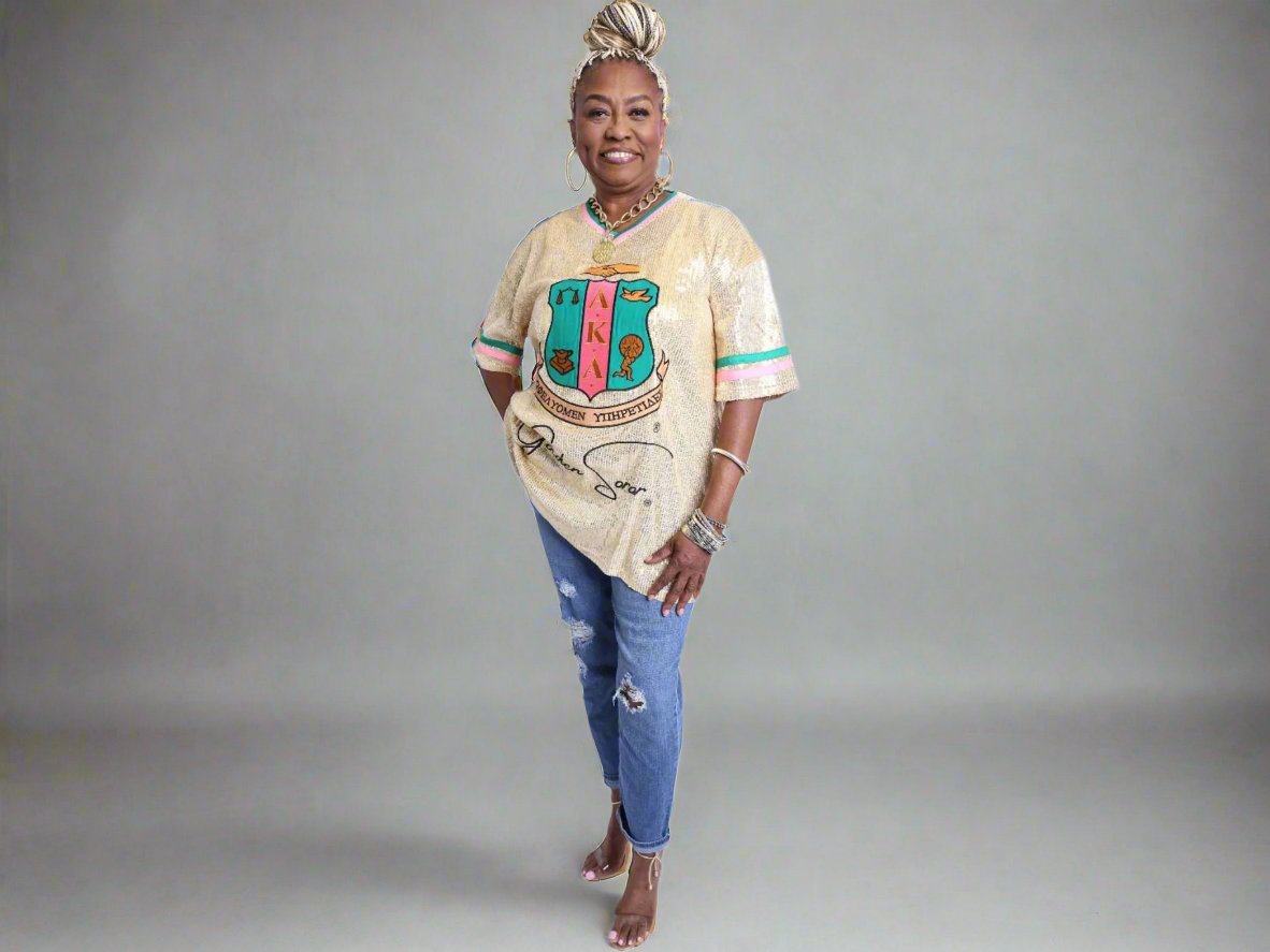 Golden Soror Sequin Jersey