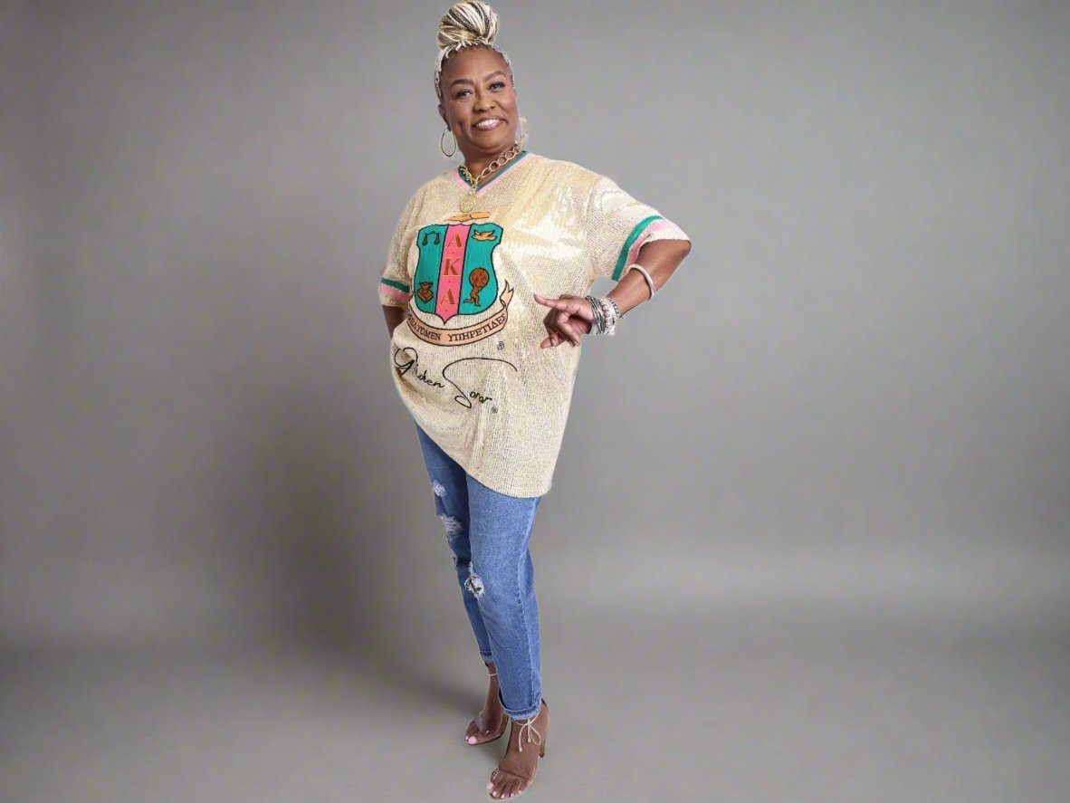 Golden Soror Sequin Jersey