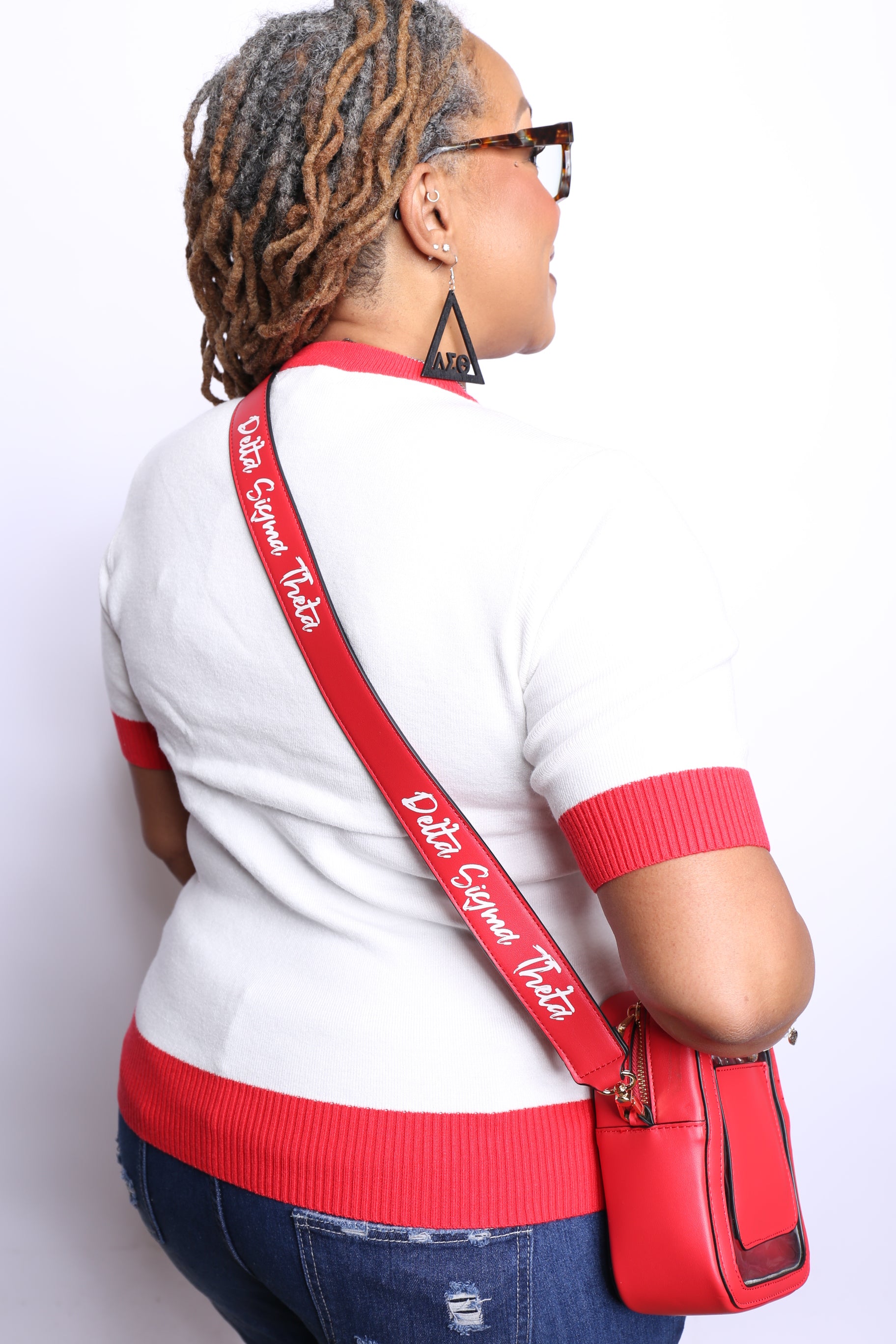 Delta Sigma Theta Stadium Signature Crossbody Bag