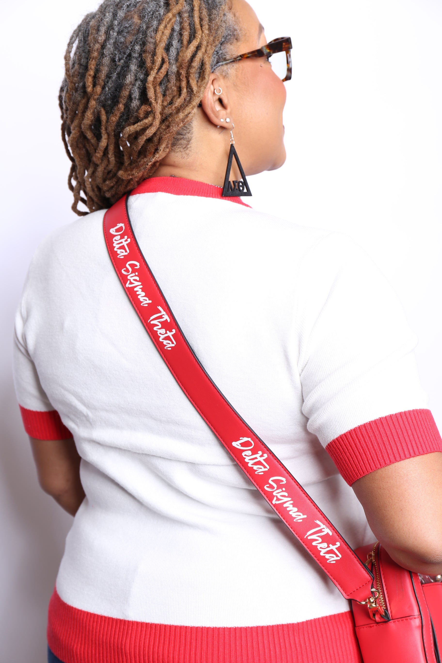 Delta Sigma Theta Stadium Signature Crossbody Bag