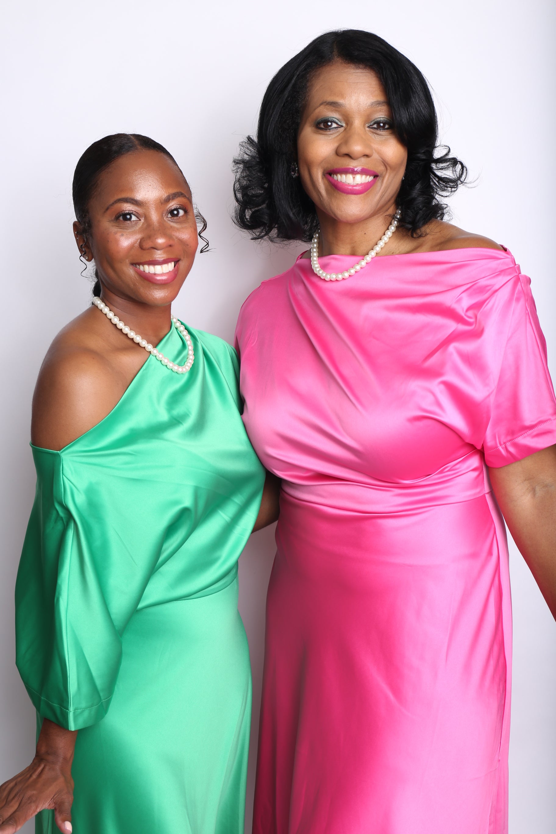 Luxury Satin Off-the-Shoulder Dress