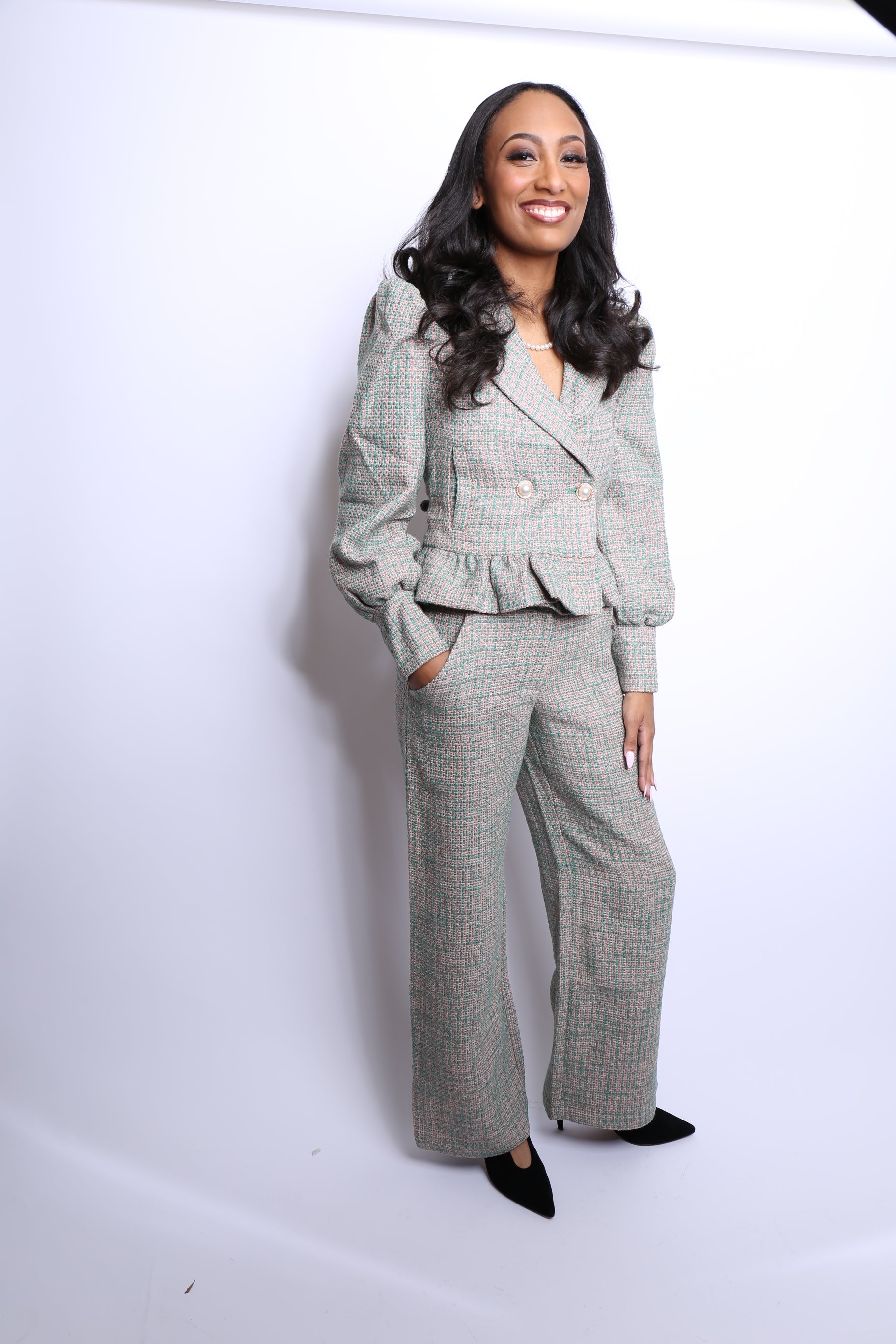 The Signature Tweed Peplum Suit