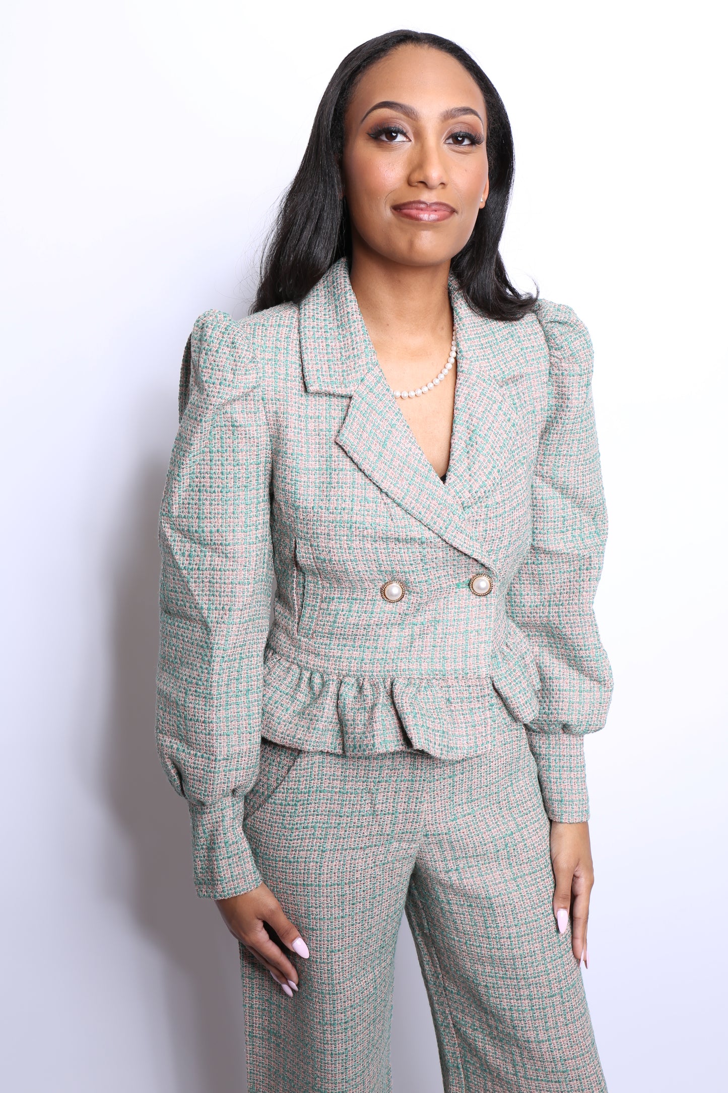 The Signature Tweed Peplum Suit