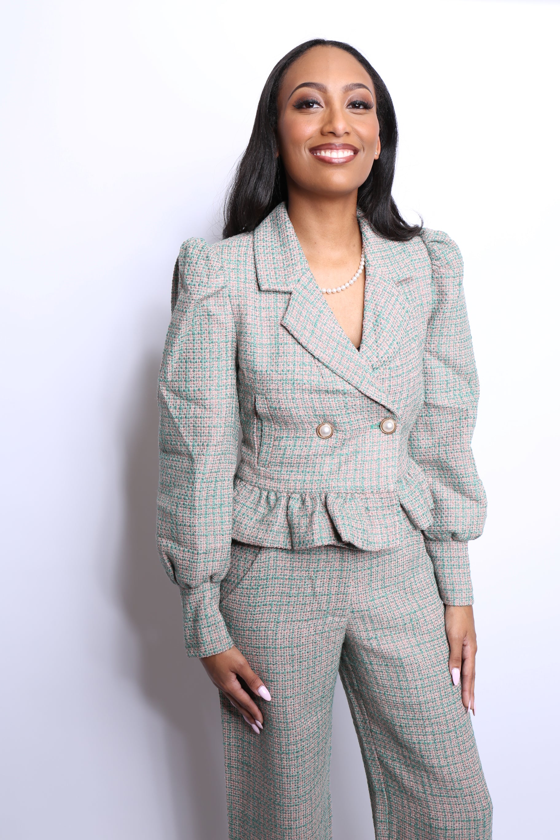 The Signature Tweed Peplum Suit