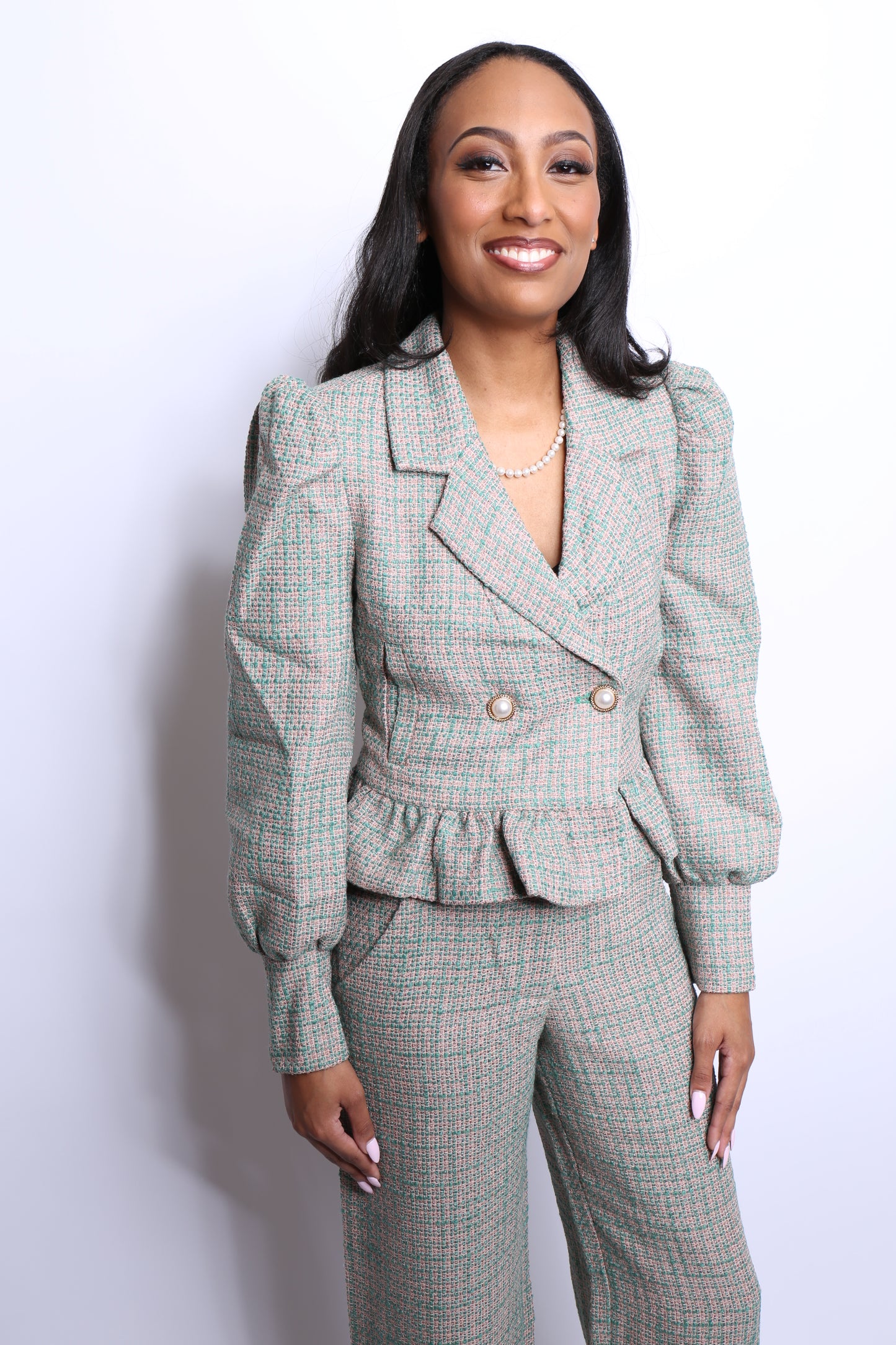 The Signature Tweed Peplum Suit
