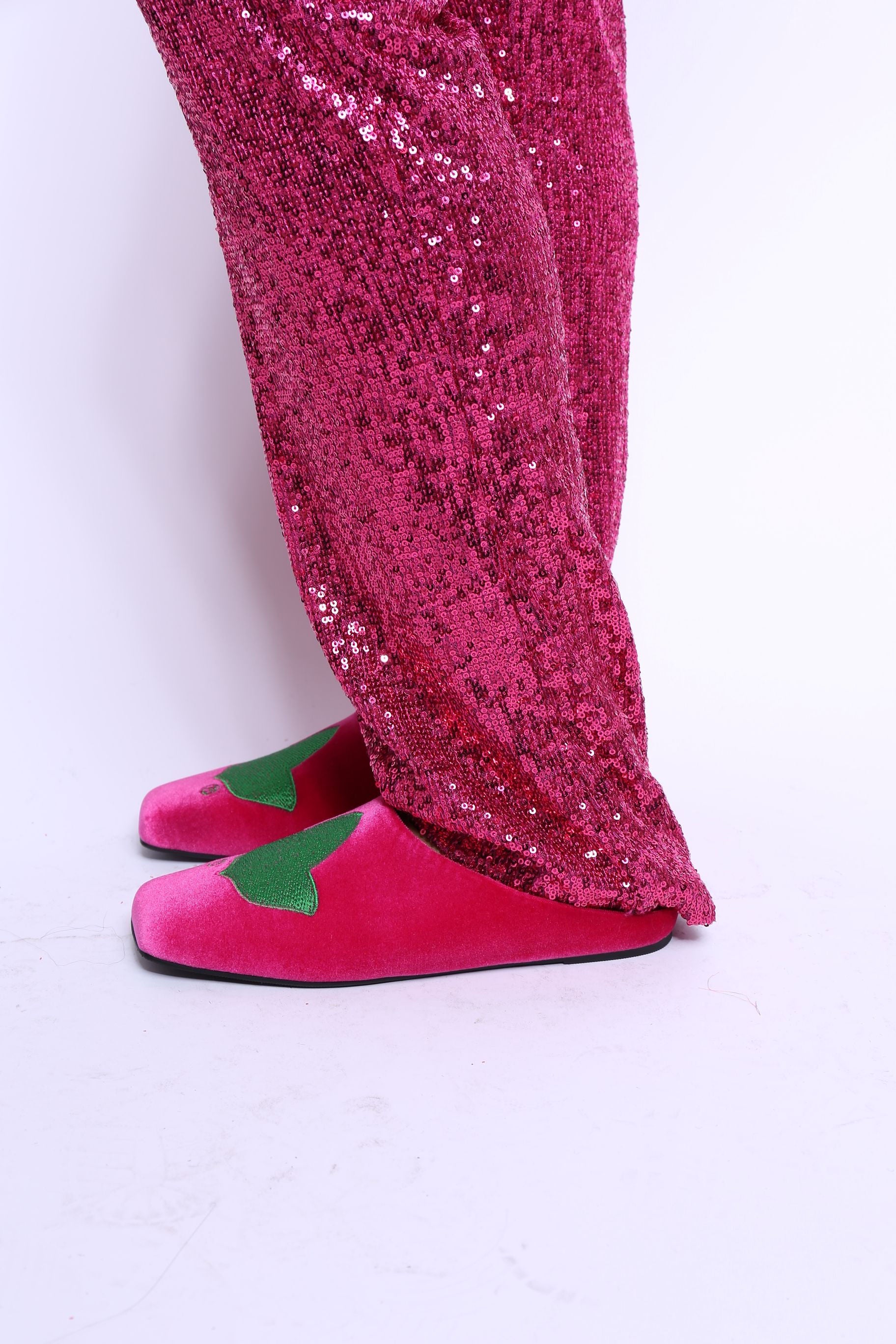 The Velvet Hot Pink Ivy Shoe