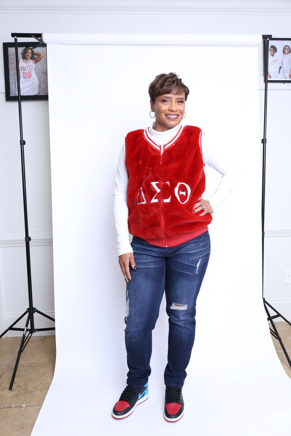 Faux Fur Red Vest