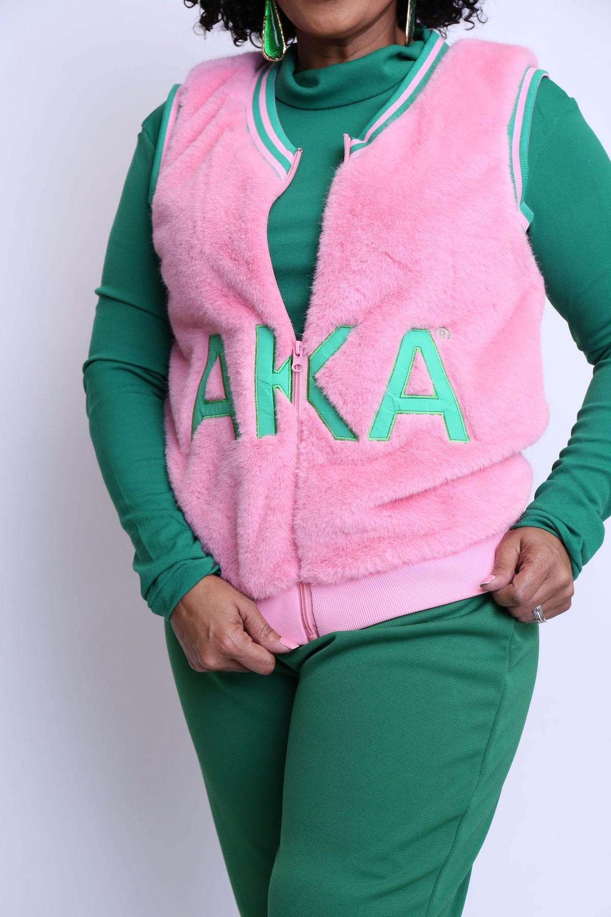 Faux Fur Pink Vest
