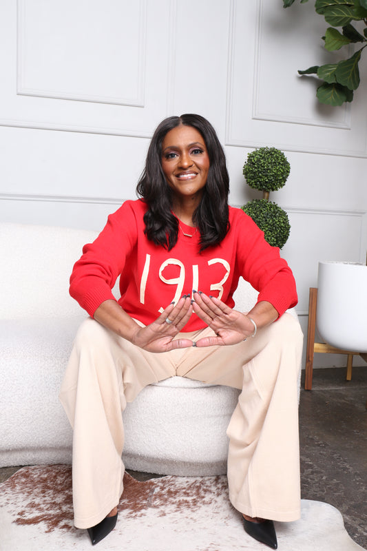 1913 Crew Neck Long Sleeve Sweater