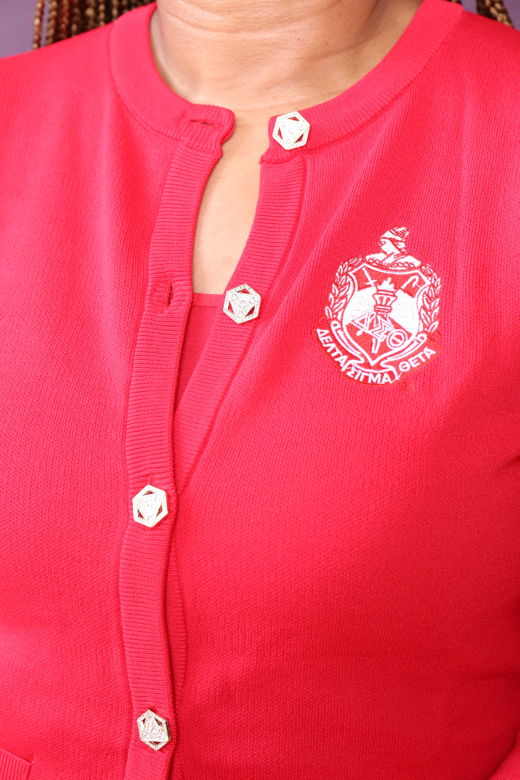 The Red Knit Pant Set