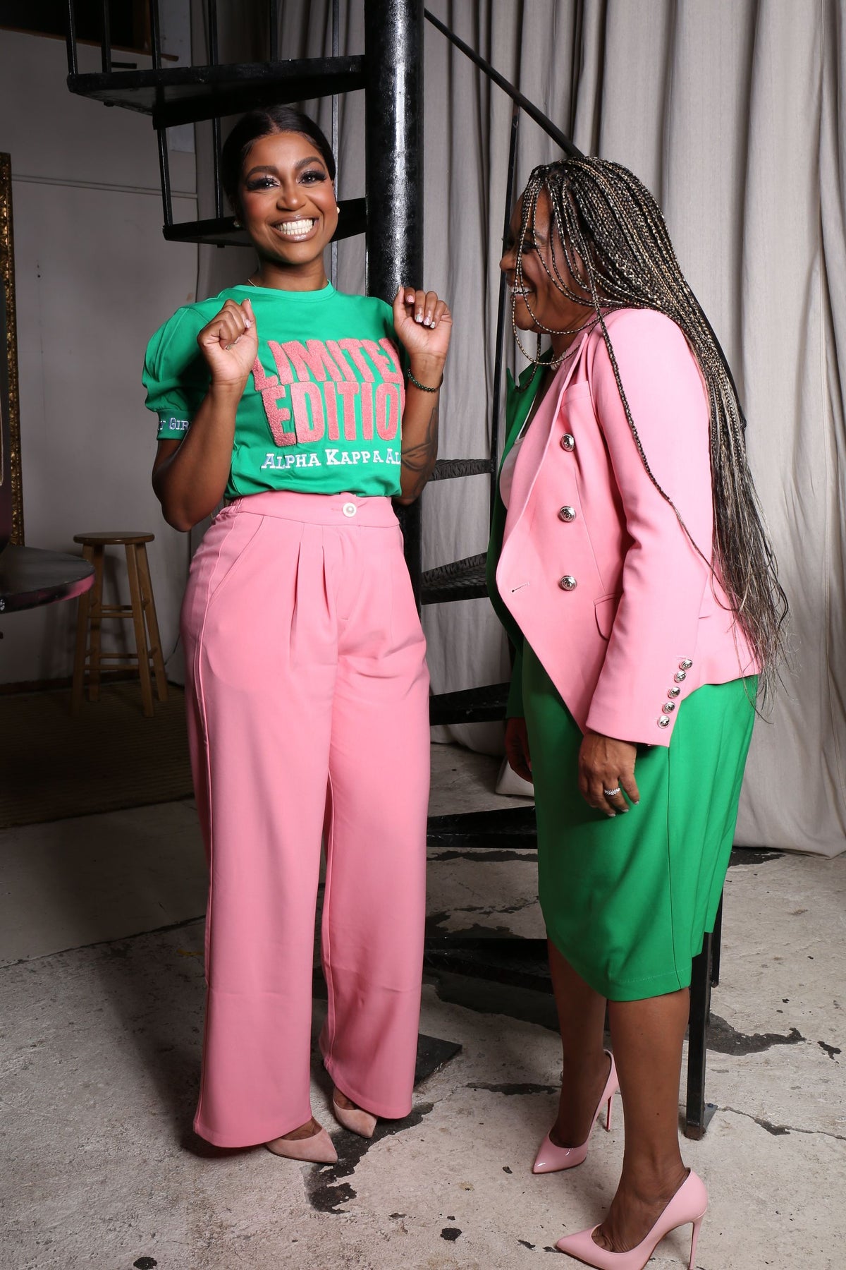 The Half & Half Apple /Salmon Blazer