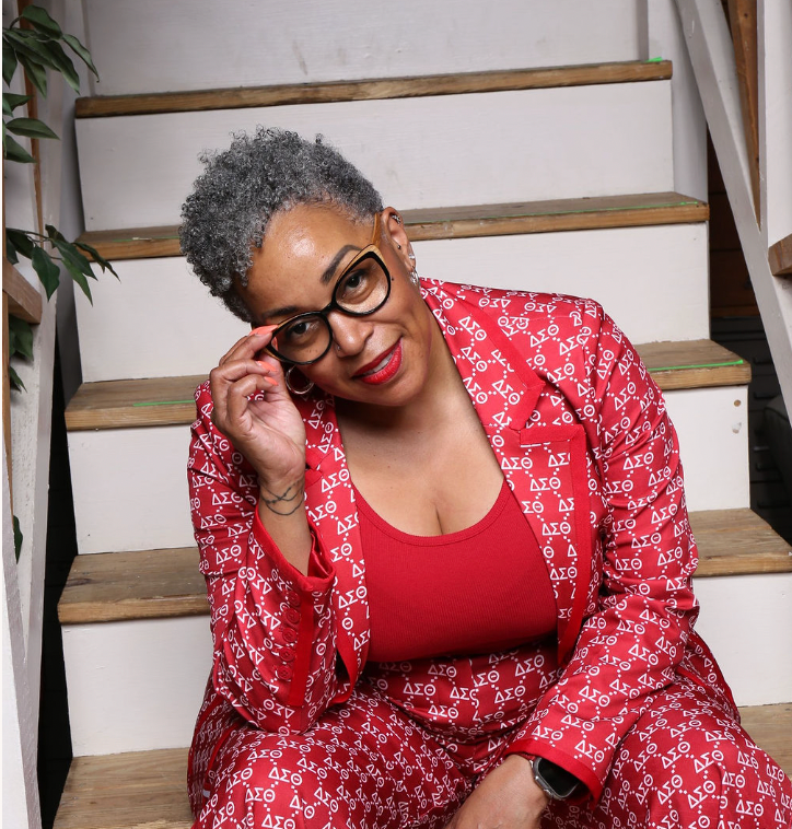 ΔΣΘ Signature Print Power Blazer