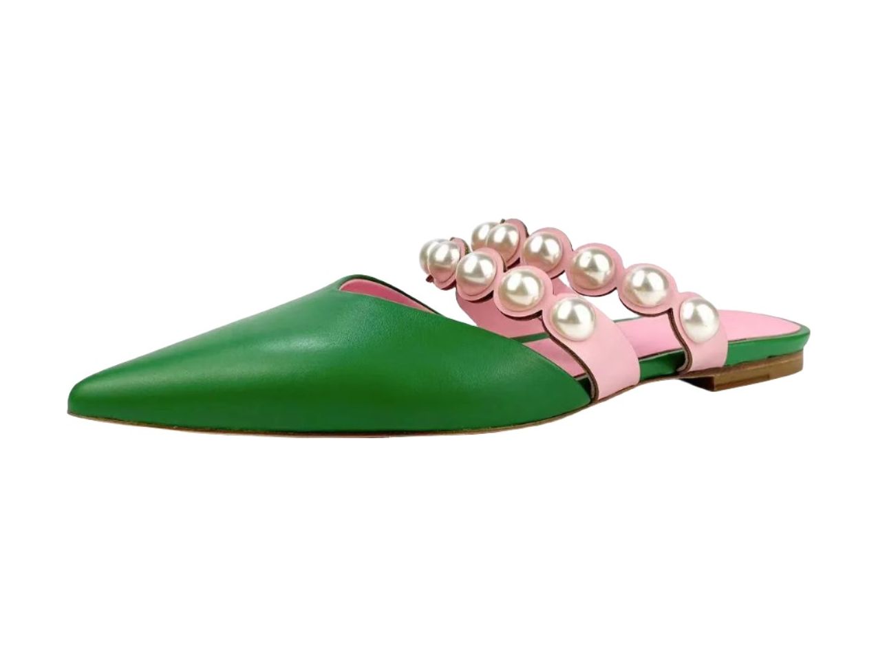 Pearl Luxe Pointed-Toe Mule